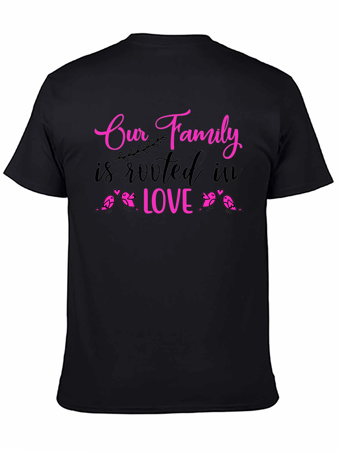 Black Family Love T-Shirt view 4