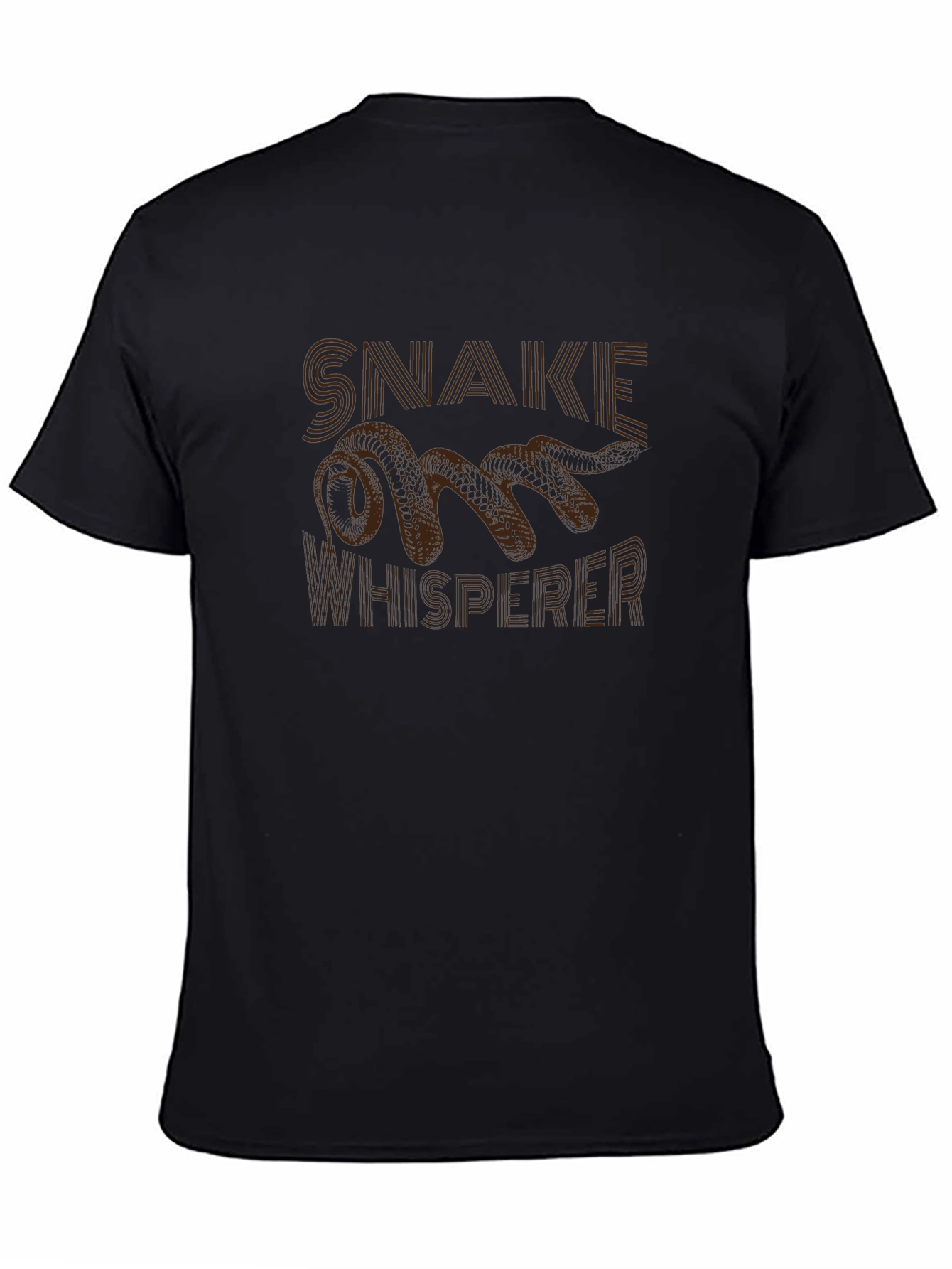 Black Snake Whisperer Graphic Tee - Cool & Quirky Design view 4