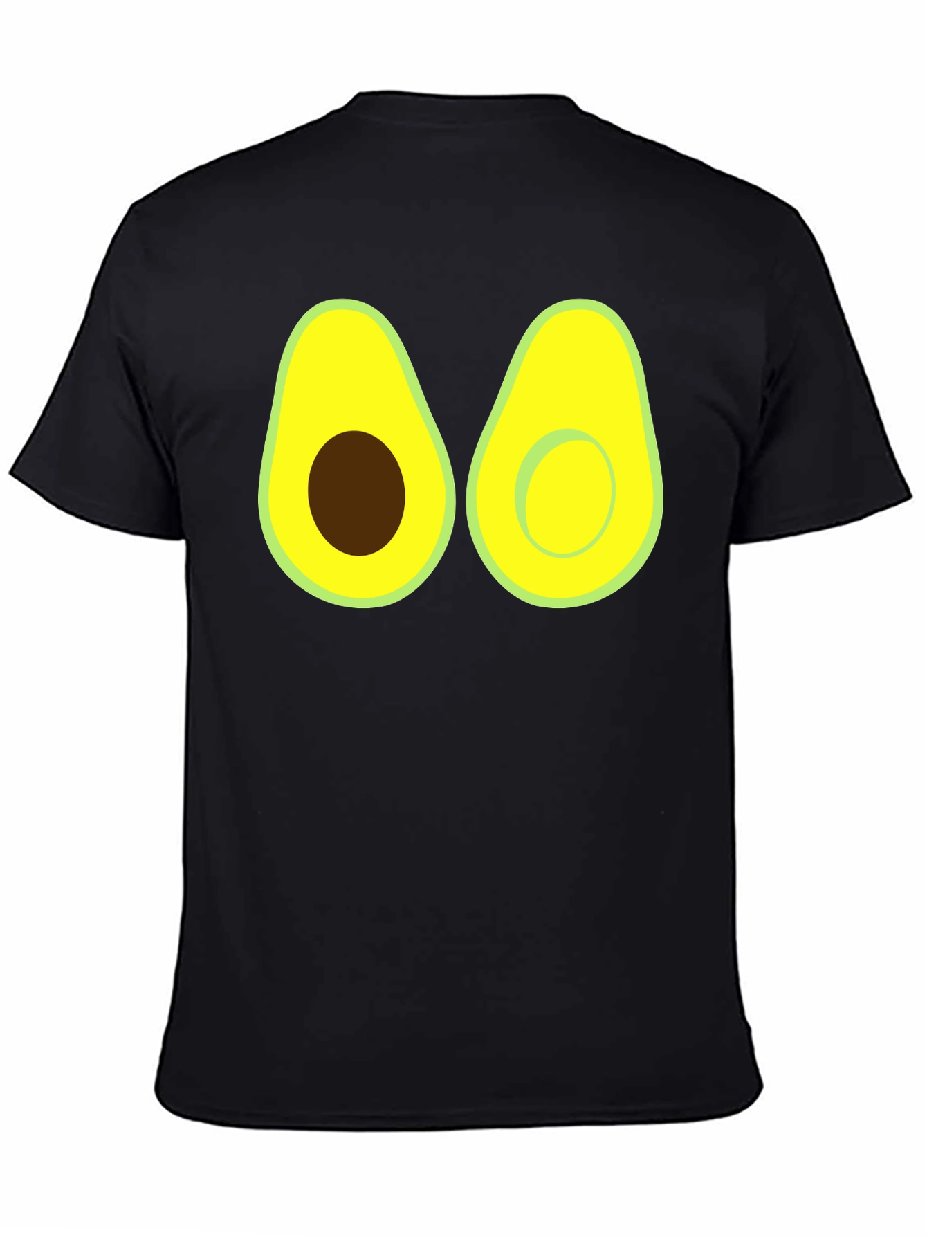 Black Avocado Graphic Tee - Funny Fruit Shirt view 4
