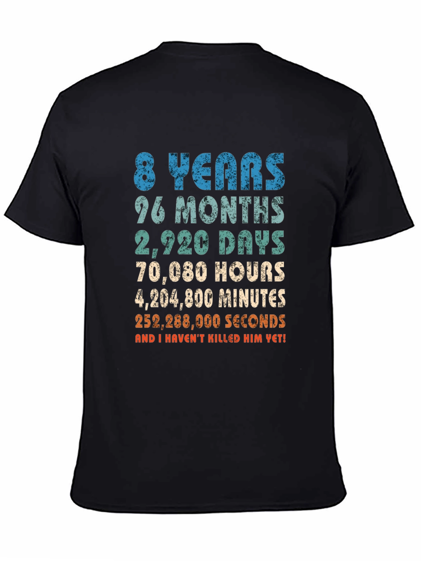 Black 8 Years Anniversary T-Shirt view 4
