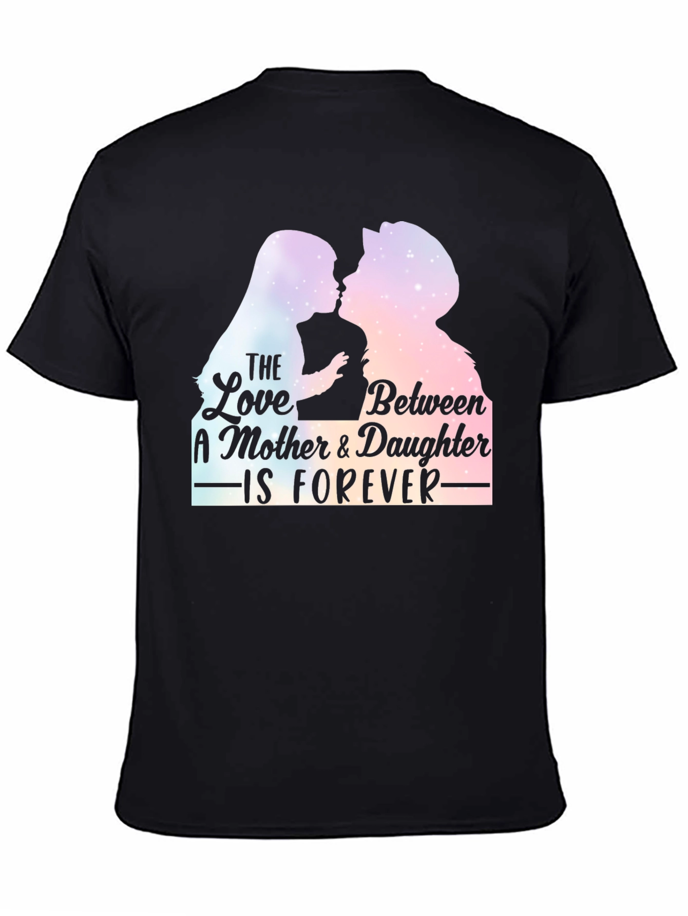 Black Mother & Daughter Forever T-Shirt - Black view 4