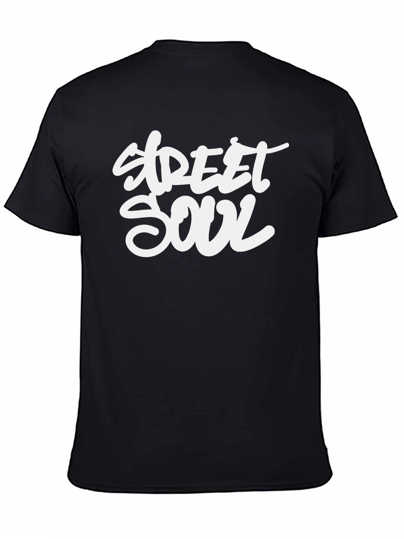 Black Street Soul Graphic Tee - Stylish Black T-Shirt view 4