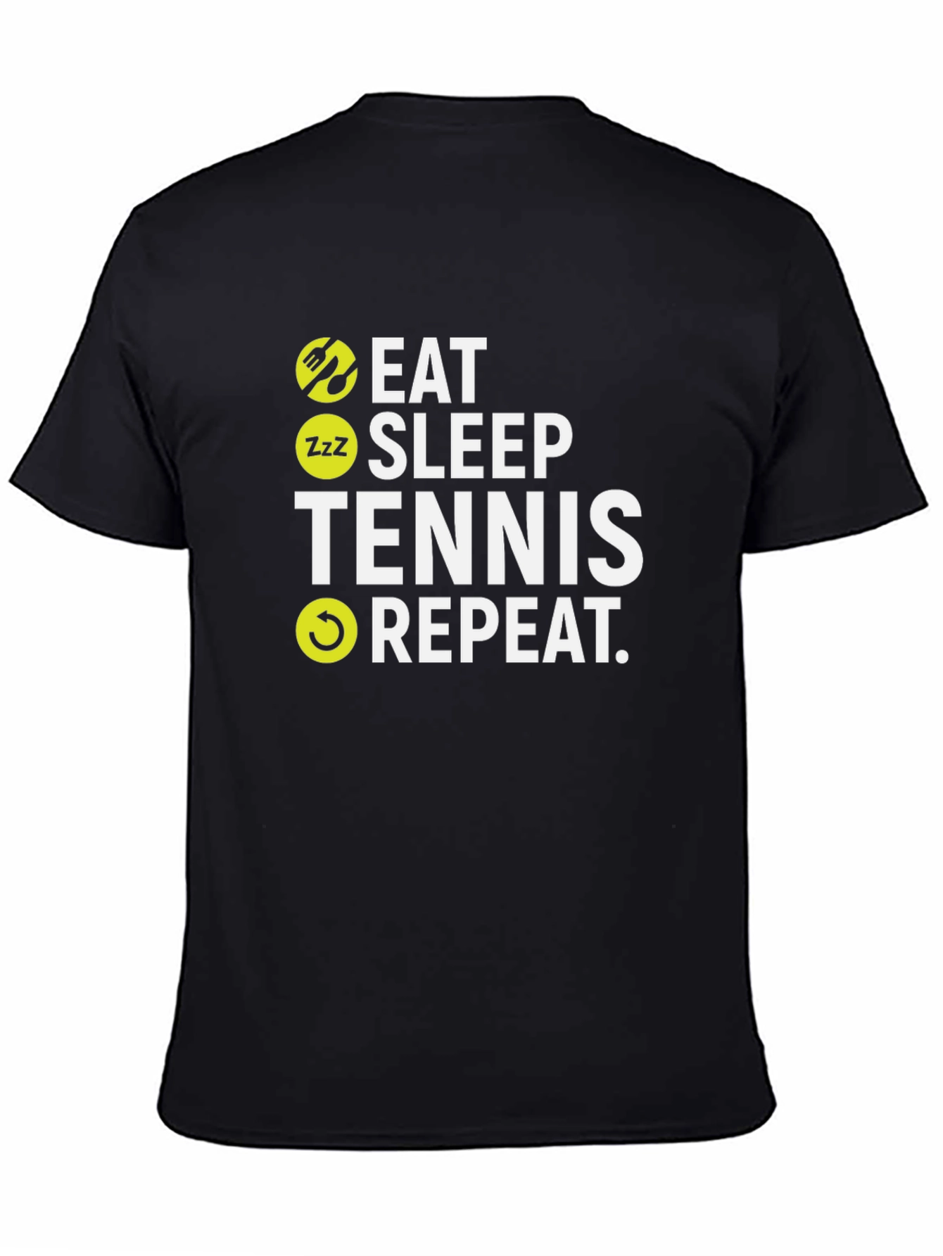 Eat Sleep Tennis Repeat Graphic T-Shirt - 4