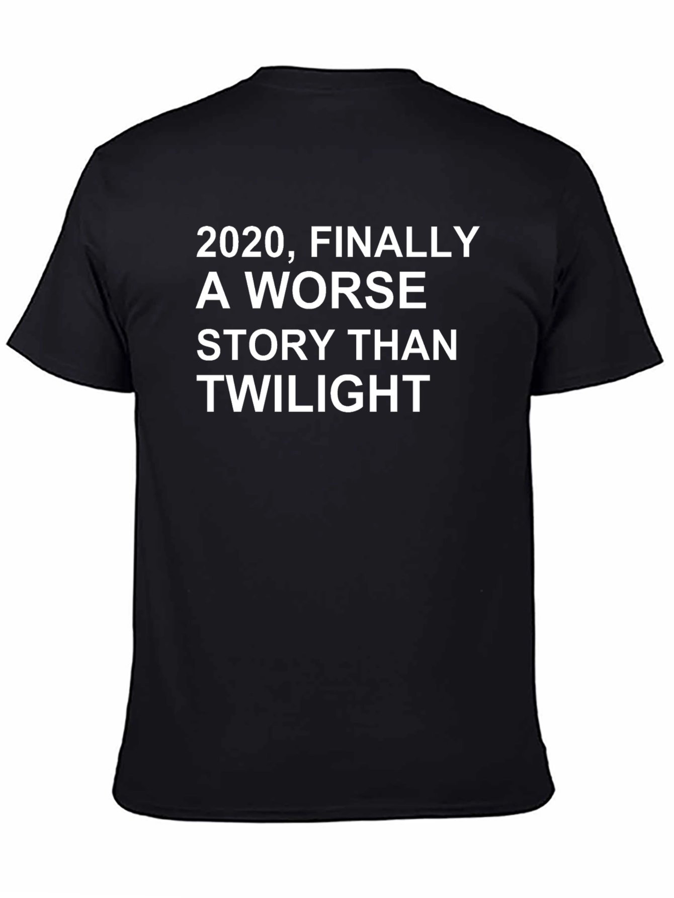 Black 2020 Worse Than Twilight Novelty T-Shirt view 4