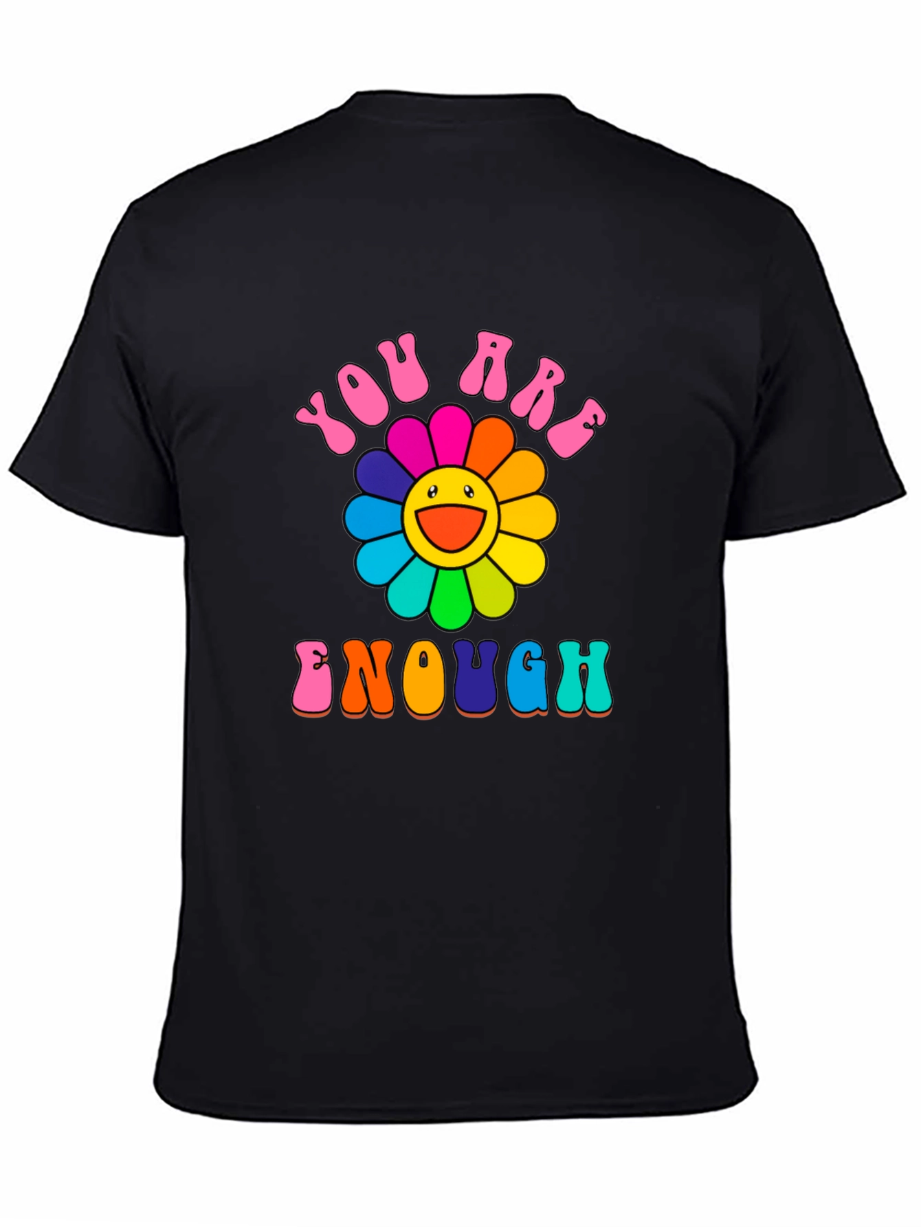 Black You Are Enough Graphic T-Shirt view 4