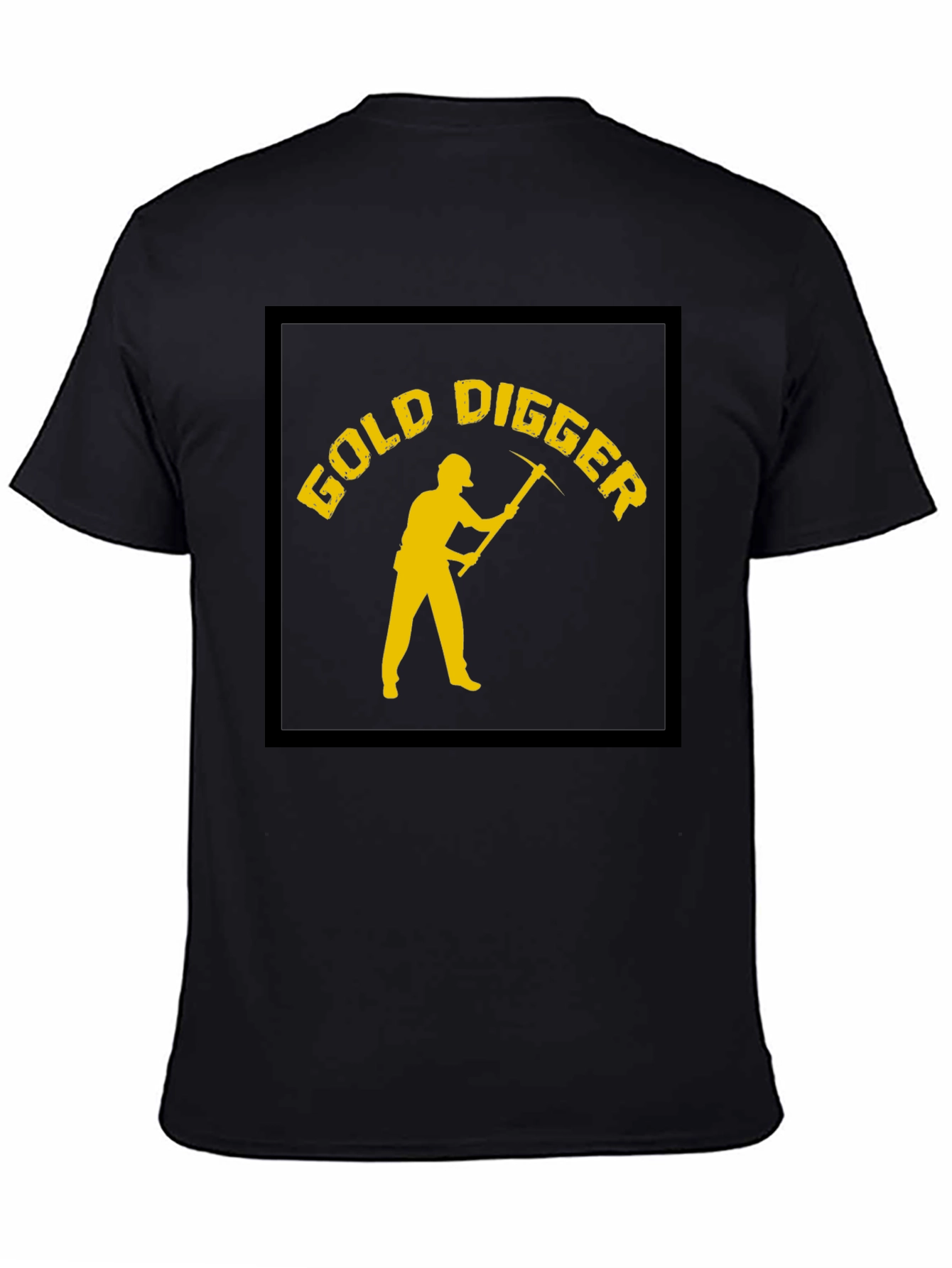 Black Gold Digger T-Shirt - Novelty Graphic Tee view 4