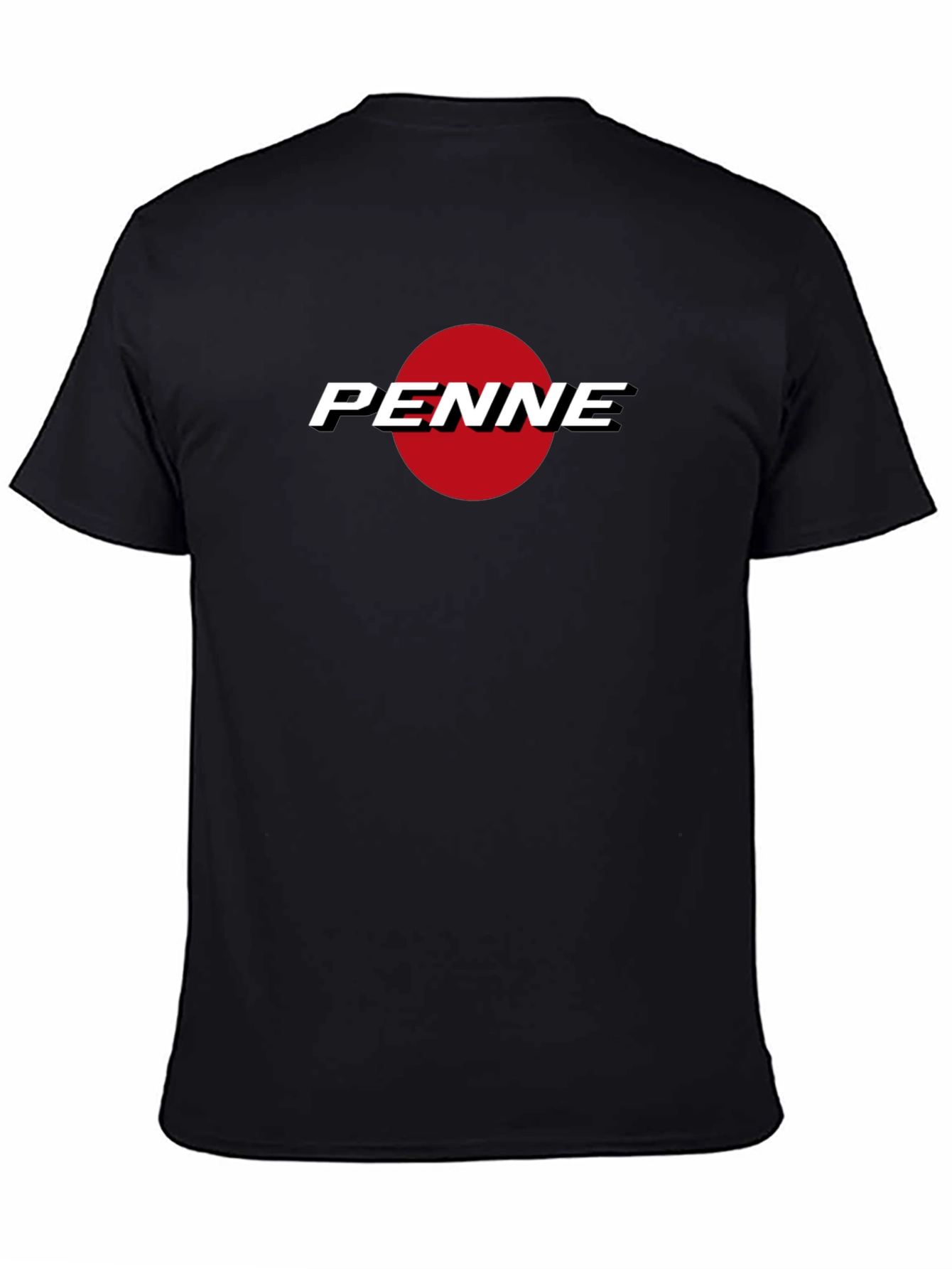 Black PENNE Graphic Tee - Black Cotton Blend view 4