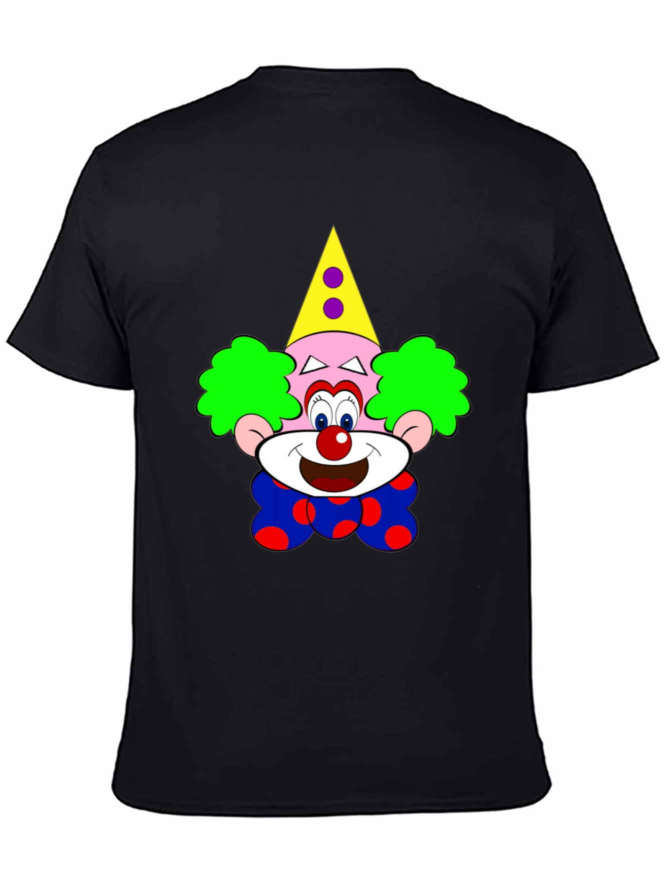 Black Clown Graphic Black T-Shirt - Fun & Unique! view 4