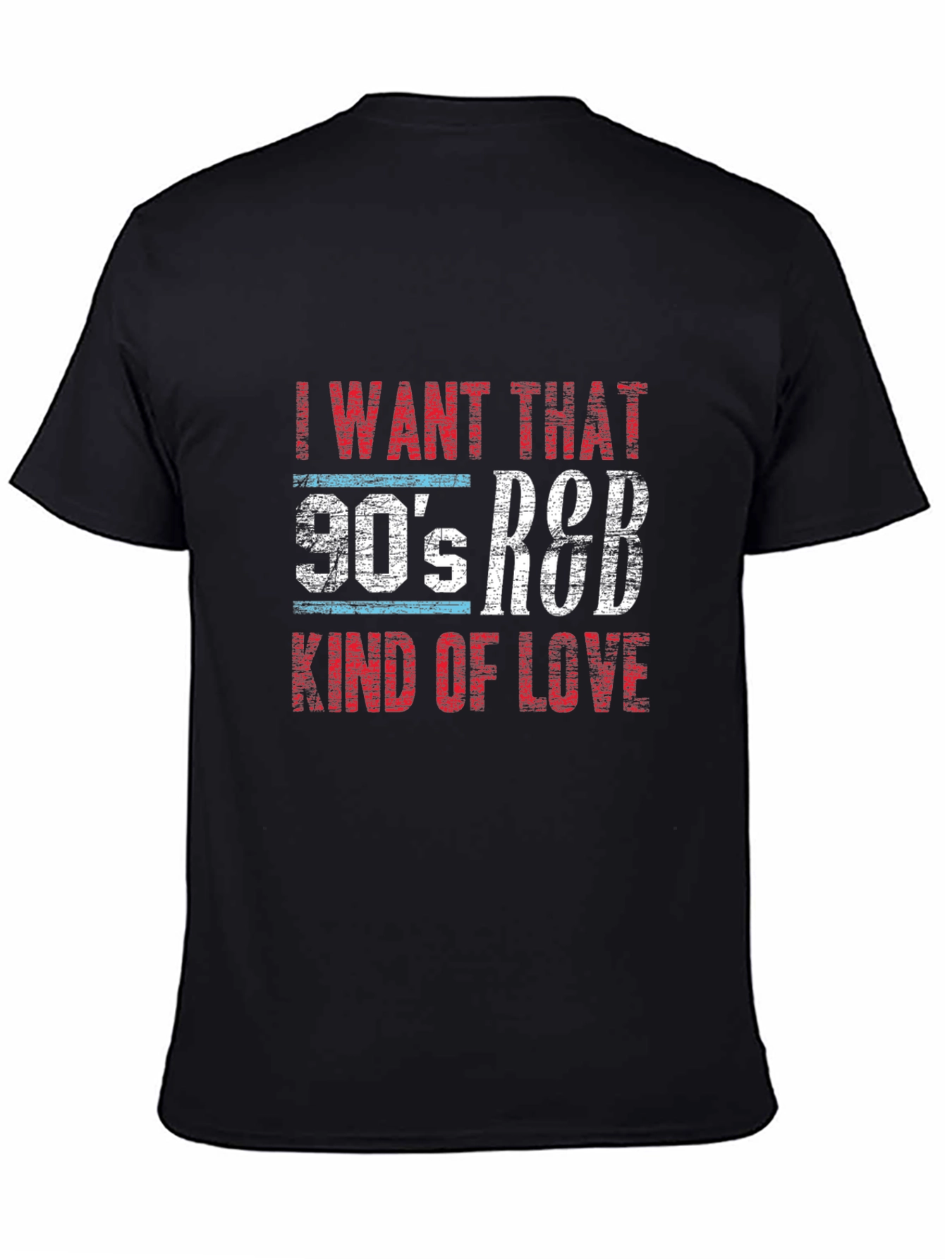 Black 90's R&B Kind of Love Graphic T-Shirt view 4