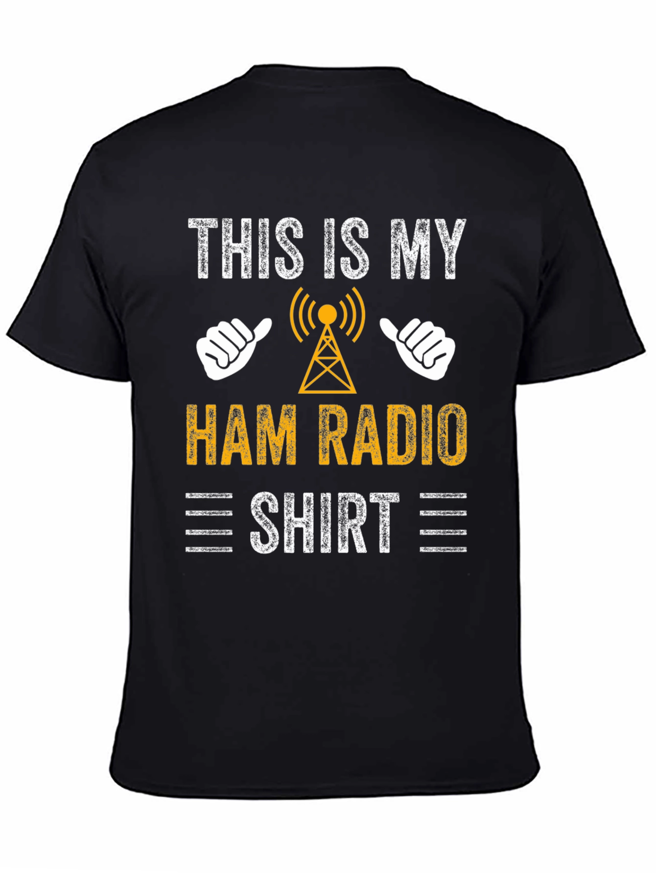 Black Ham Radio Shirt - Funny Amateur Radio Operator Tee view 4