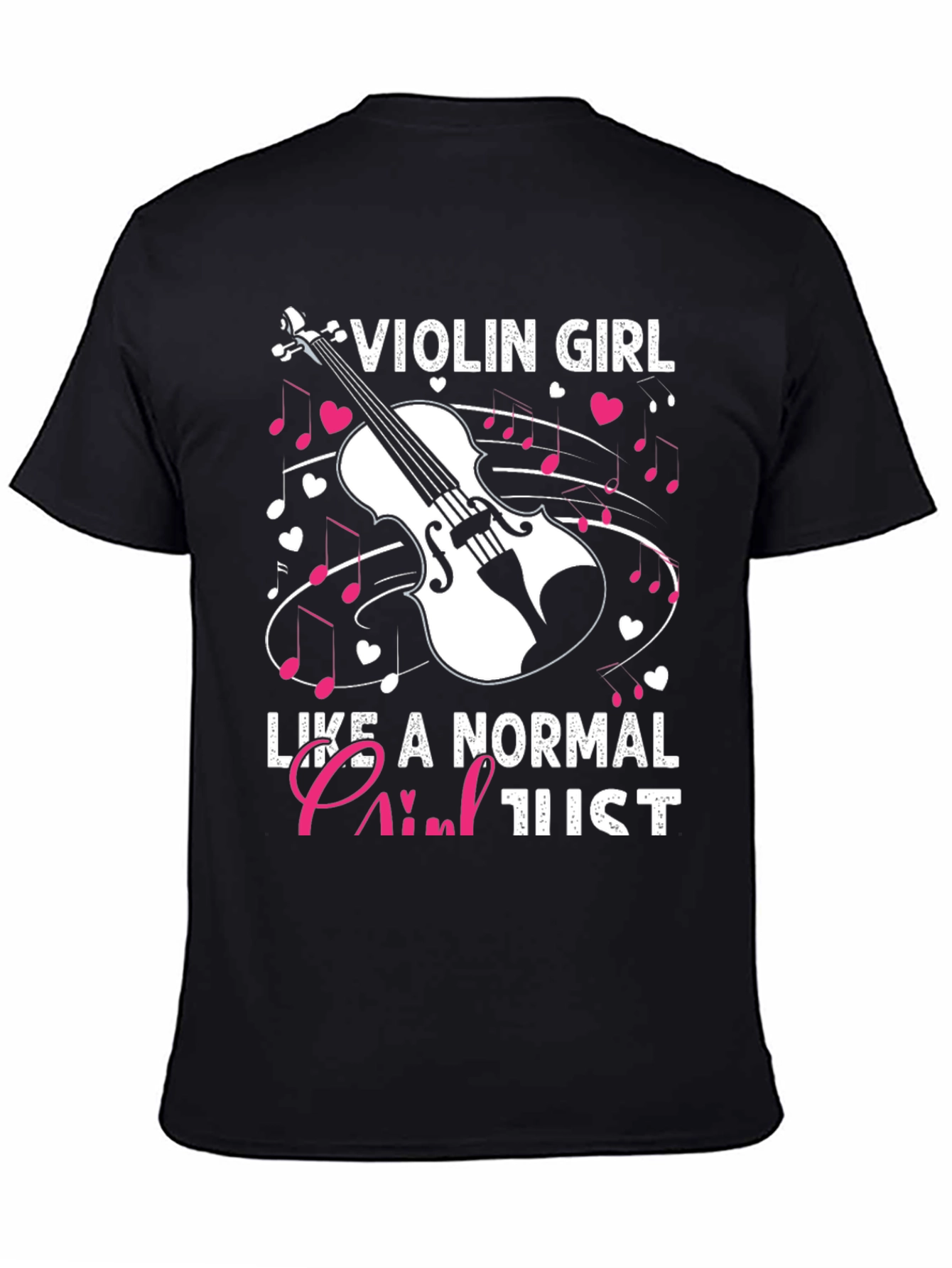 Black Violin Girl Like a Normal Girl T-Shirt view 4