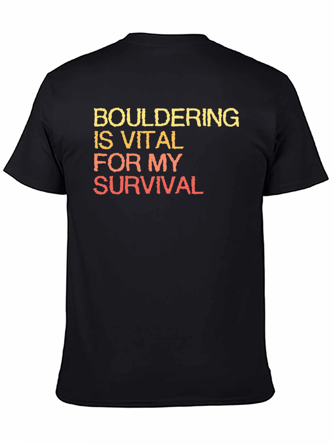 Black Bouldering is Vital T-Shirt view 4