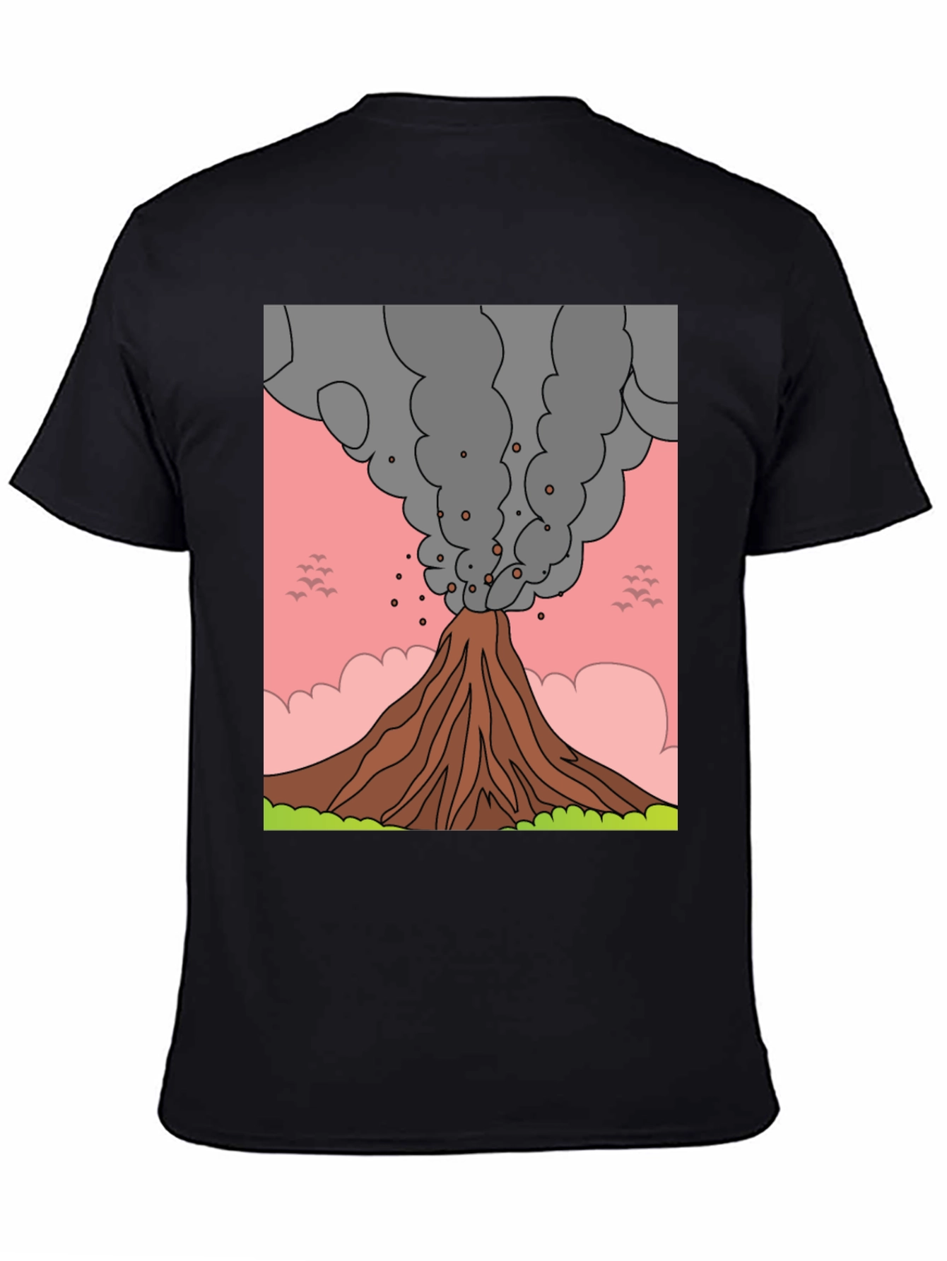 Black Volcano Graphic Tee - Erupting Style! view 4