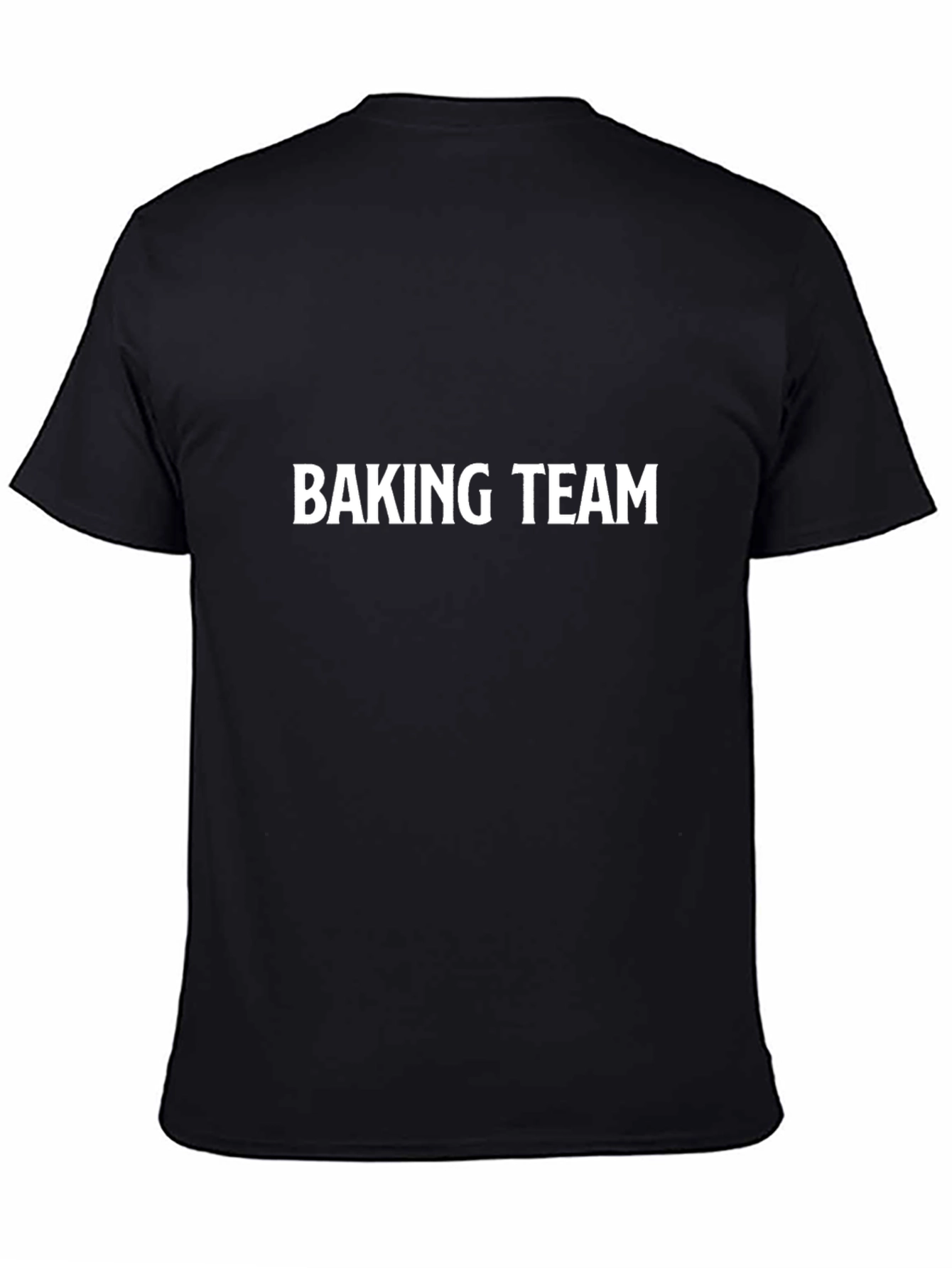 Black Baking Team Crew Neck T-Shirt view 4