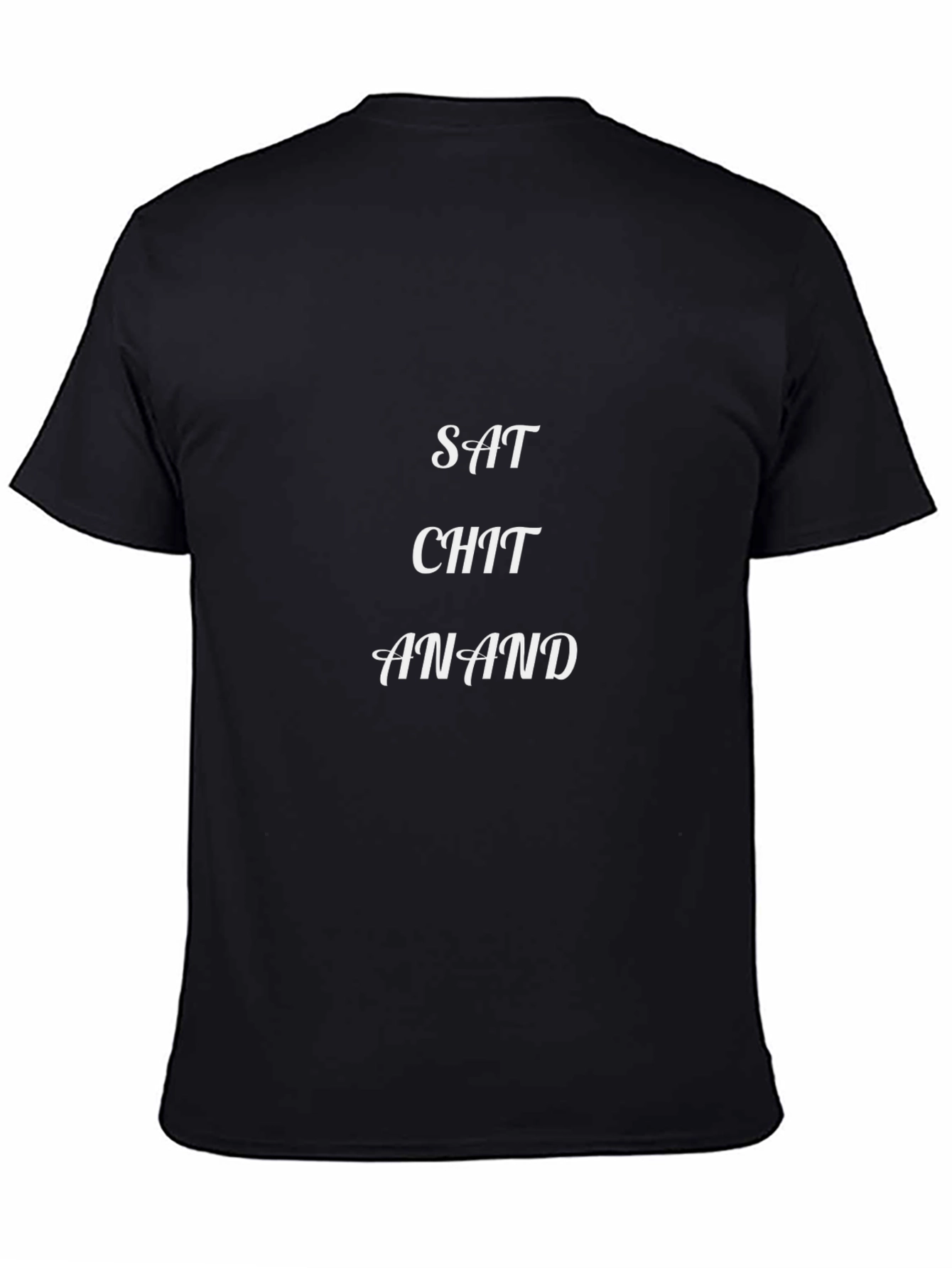 Black Sat Chit Anand Graphic Black T-Shirt view 4