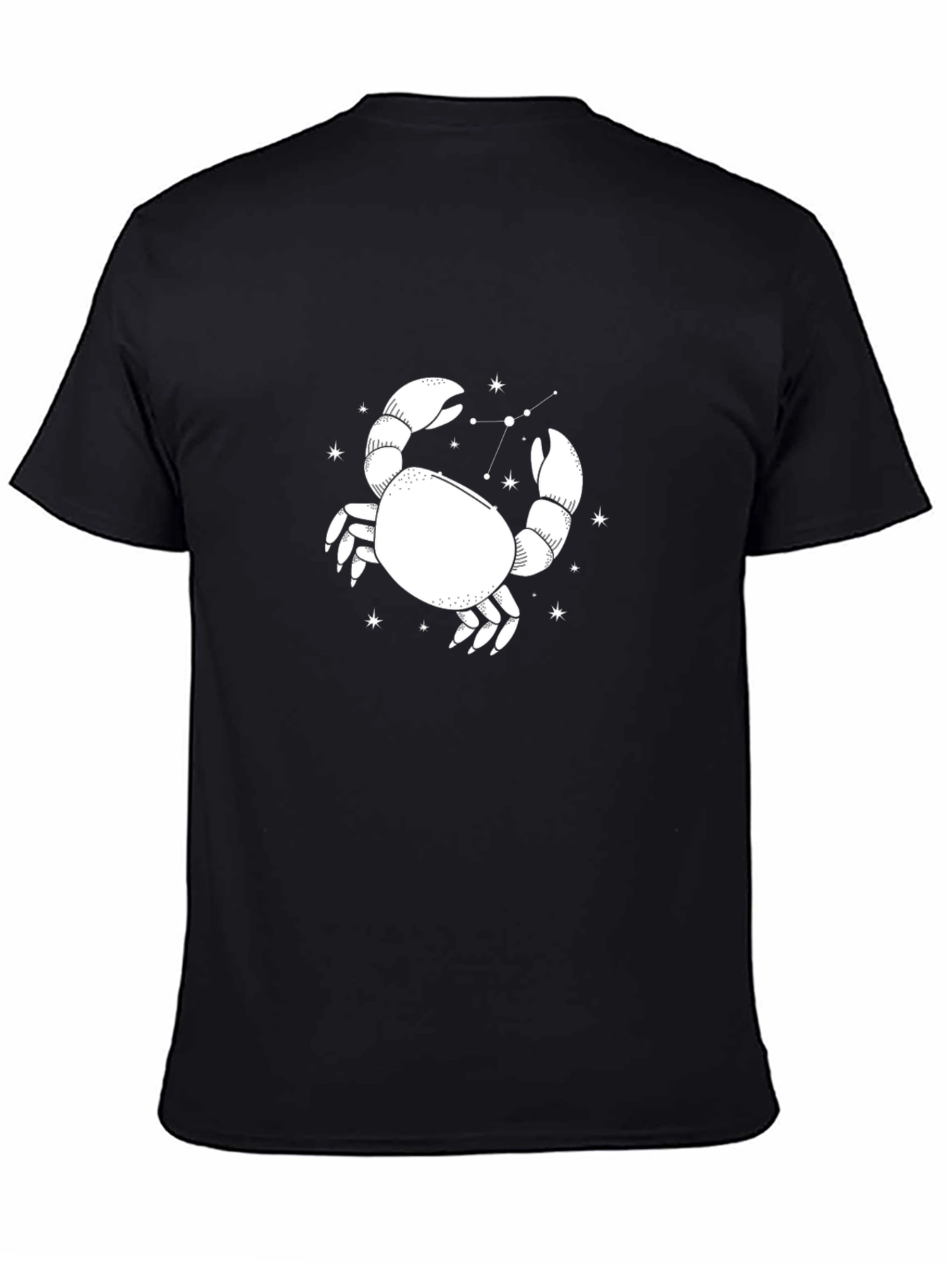 Cancer Zodiac Graphic Tee - Black Cotton T-Shirt - 4