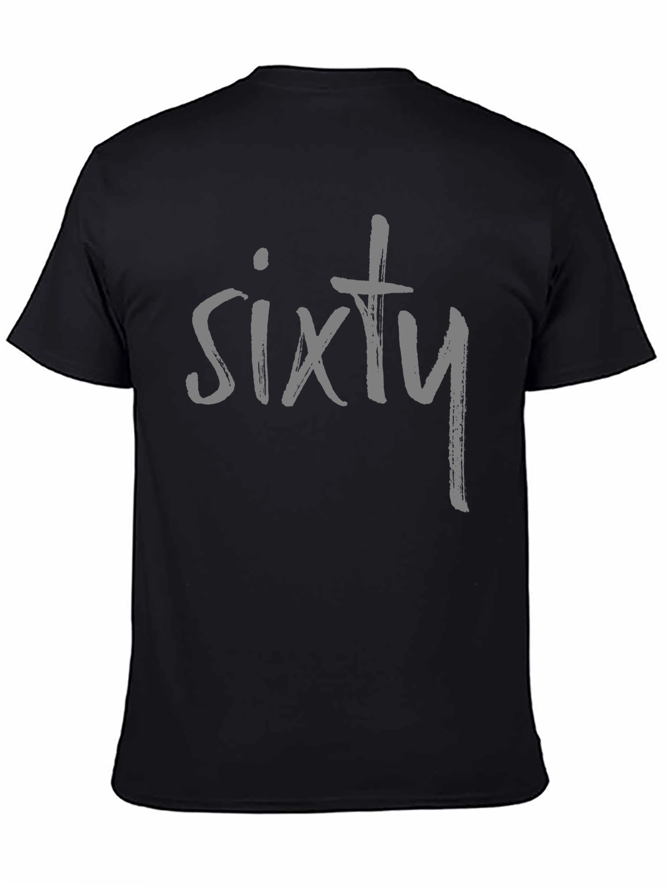 Black Sixty Graphic Tee - Stylish Birthday Shirt view 4