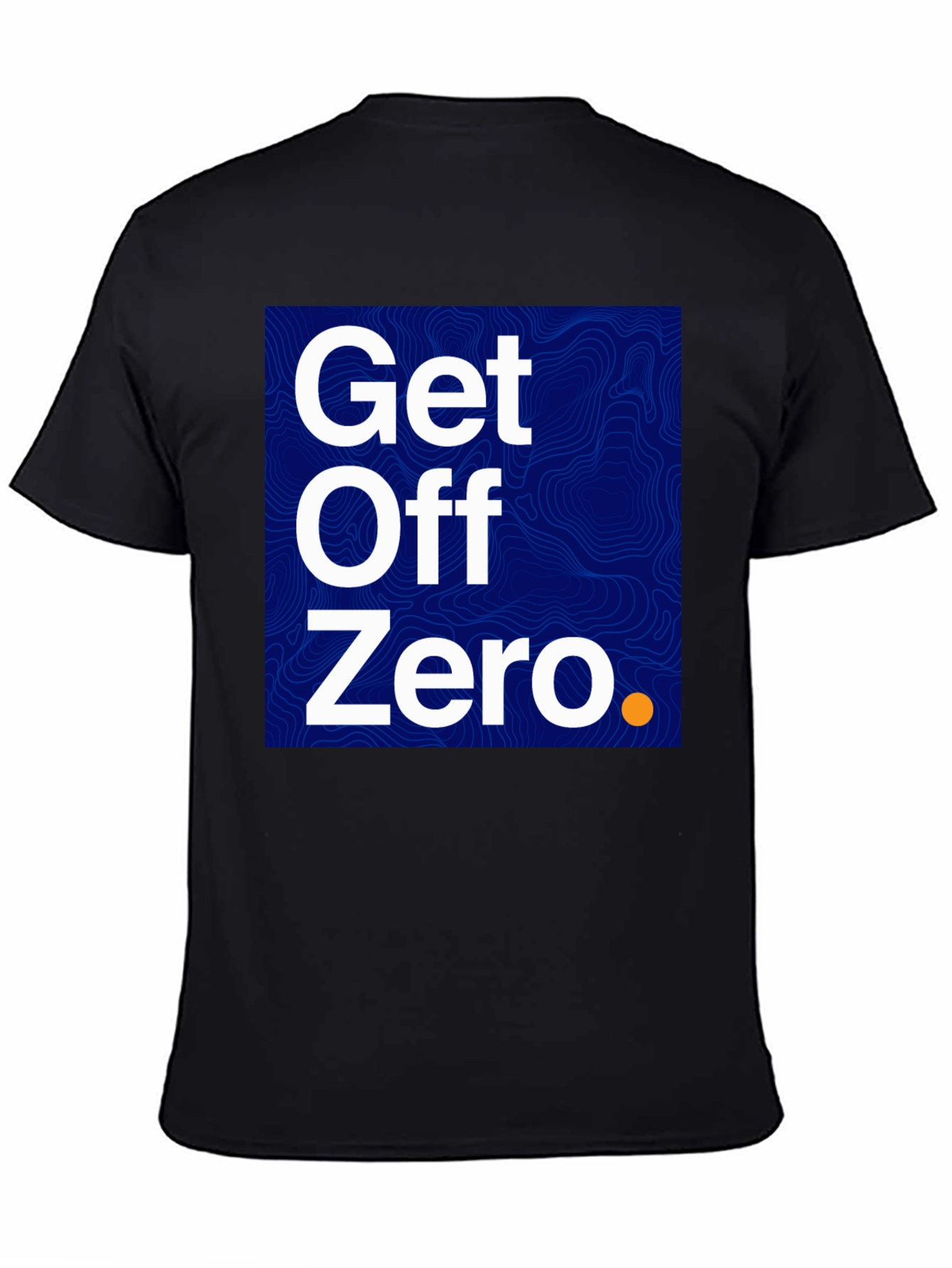 Black Get Off Zero Graphic Tee - Bold Statement Shirt view 4