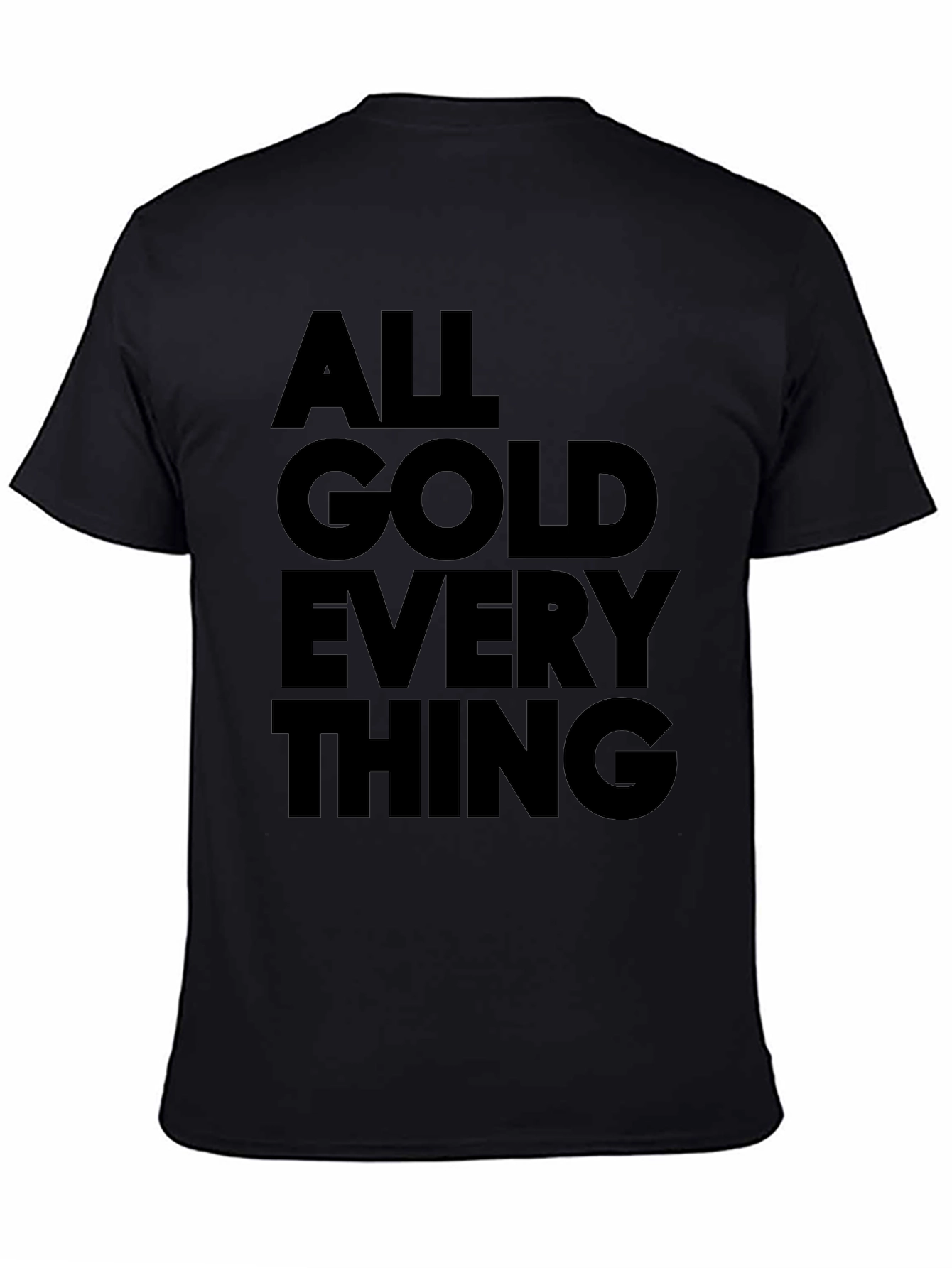 Black All Gold Everything Graphic Tee - Black view 4