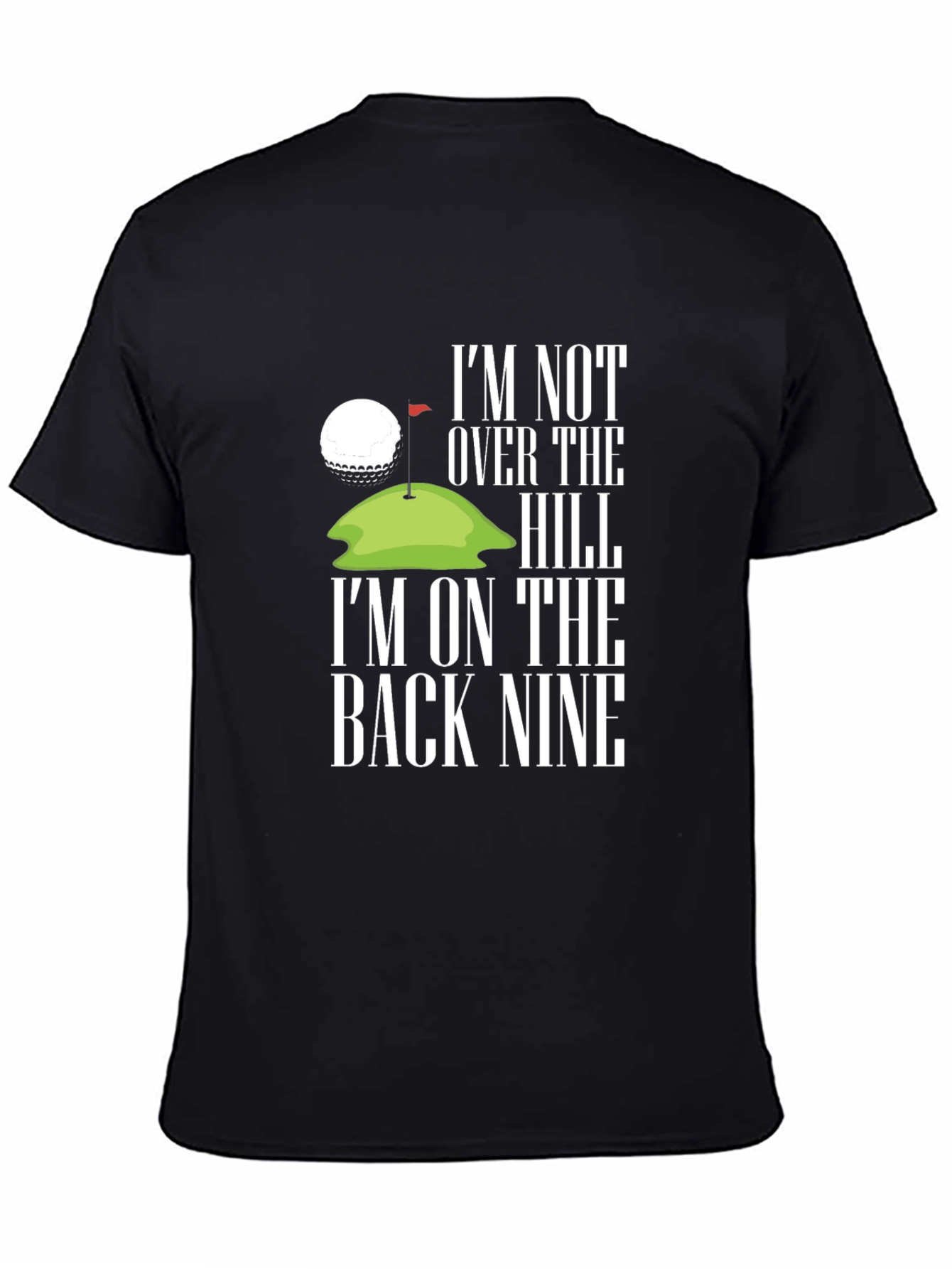 Black Golf Back Nine Graphic Tee - Black Cotton view 4