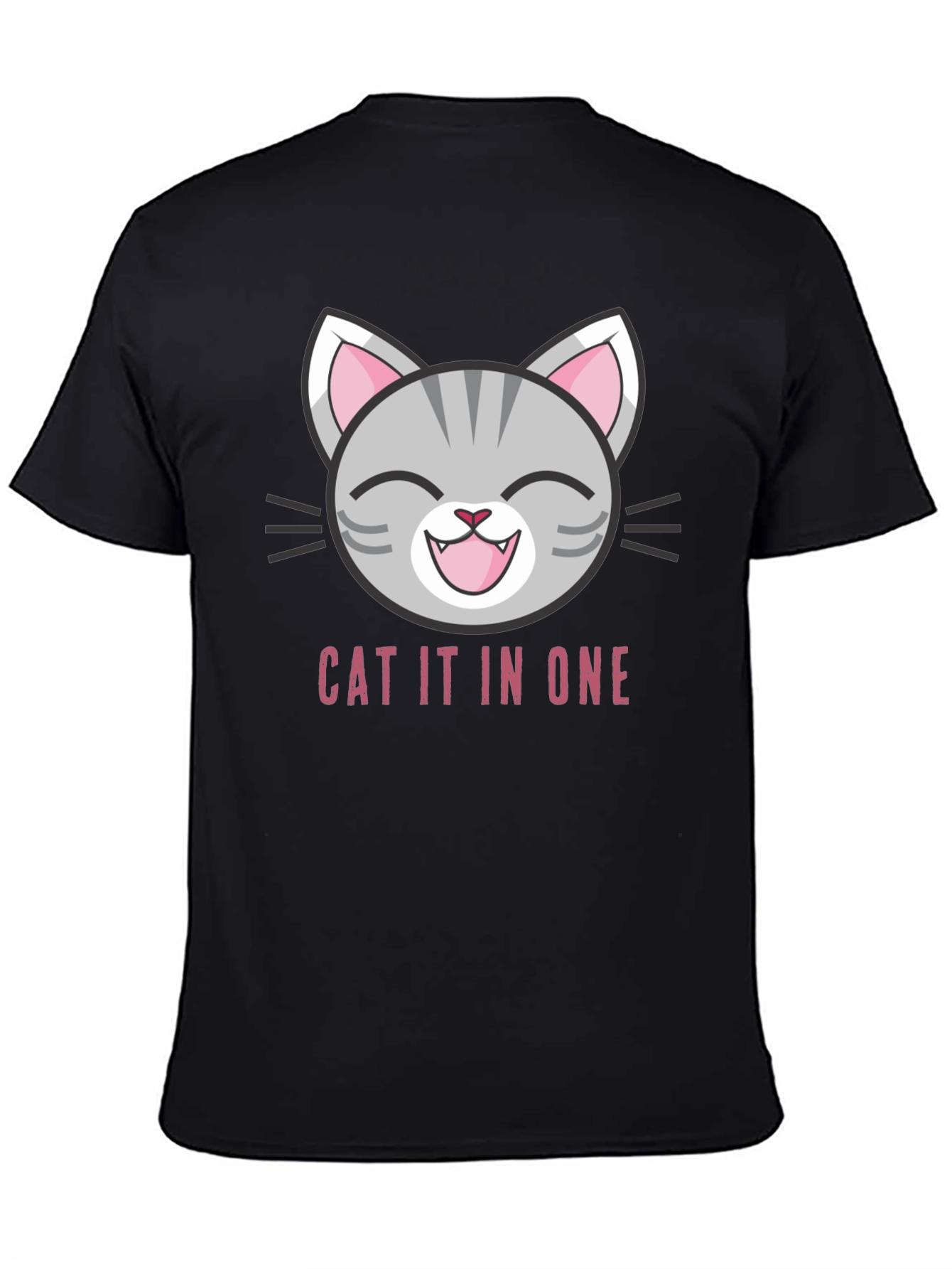 Funny Cat It In One T-Shirt - 4