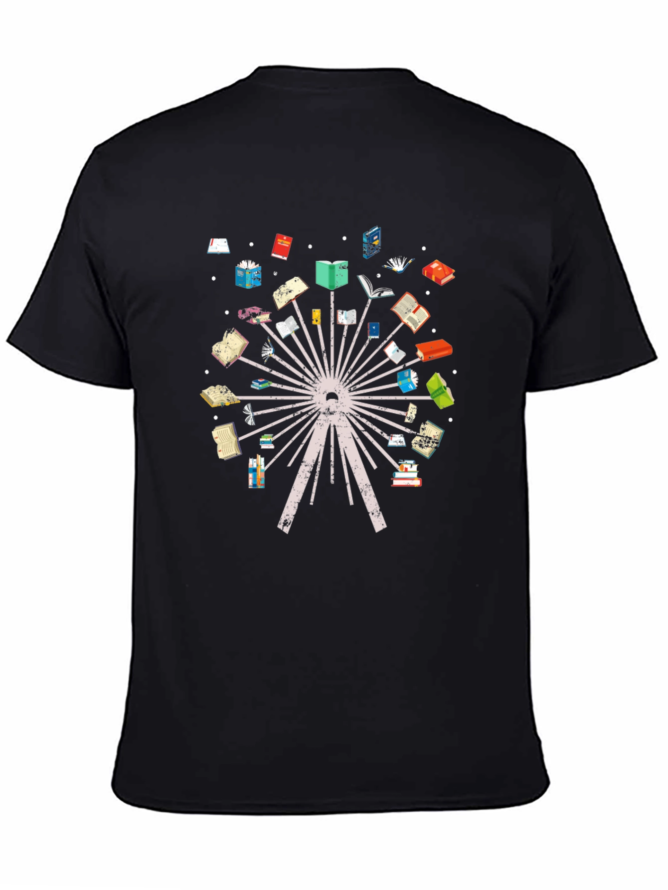 Black Book Ferris Wheel Graphic T-Shirt view 4