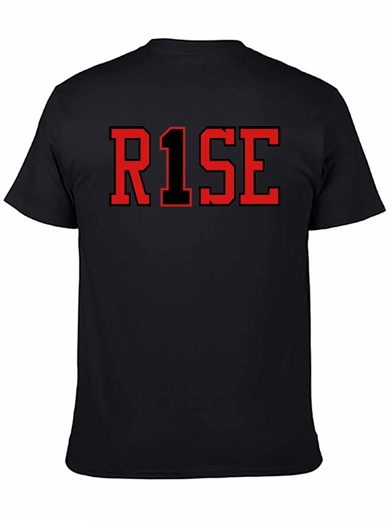 Black RISE Graphic T-Shirt - Black view 4