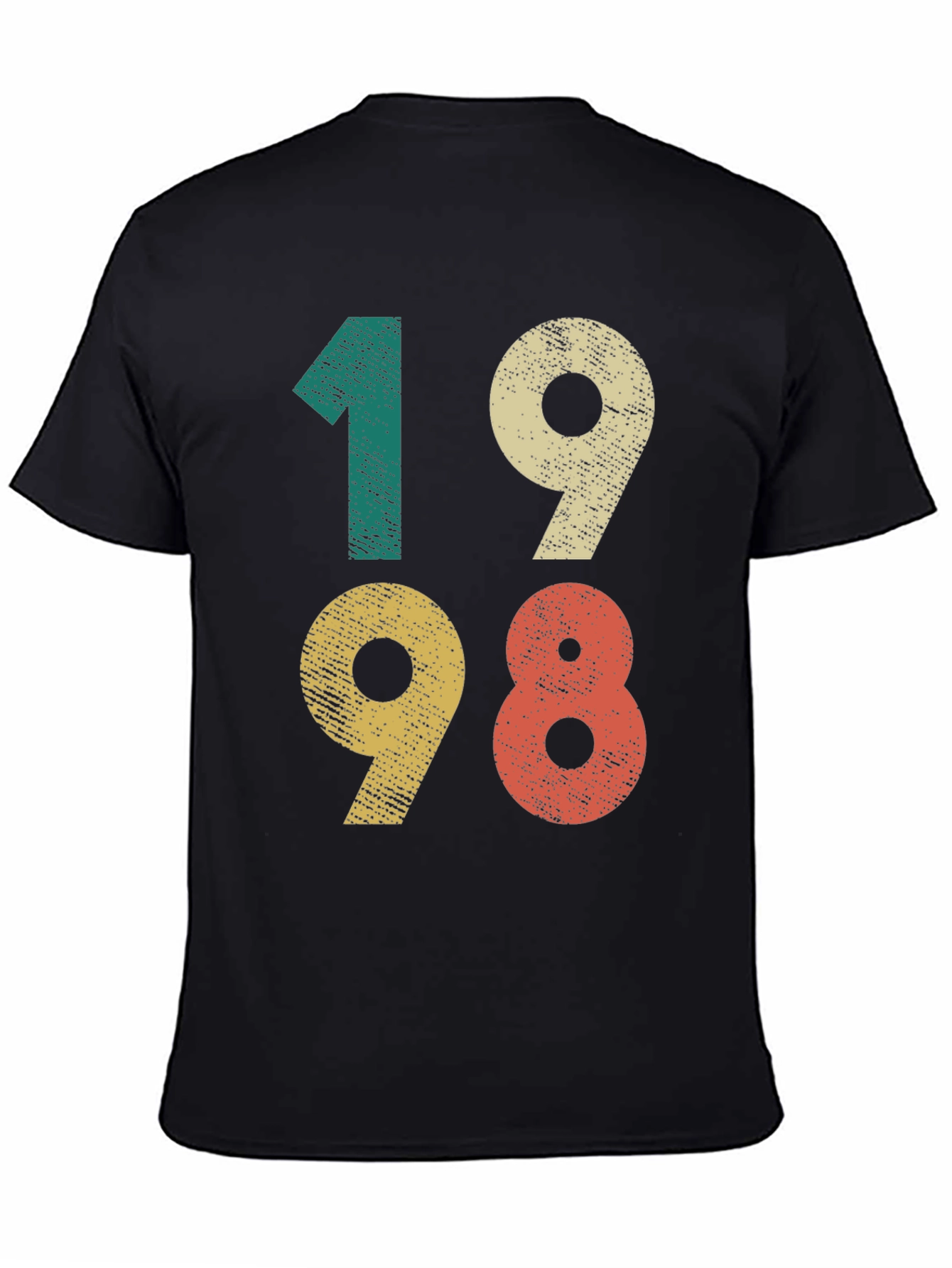 Black Vintage 1998 T-Shirt - Retro Birthday Gift view 4