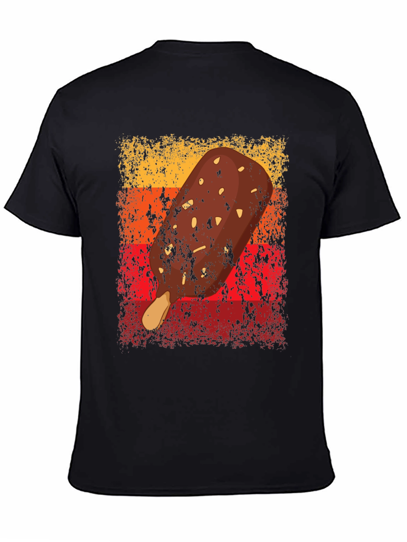 Black Retro Ice Cream Bar Graphic Tee view 4