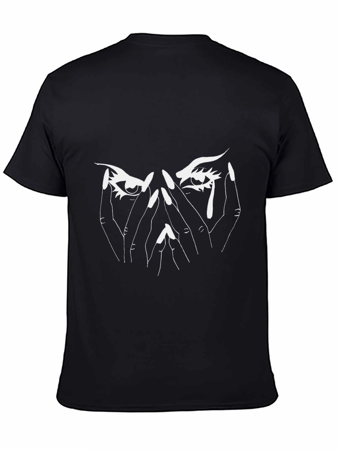 Black Emo Eye Graphic Tee - Black T-Shirt view 4