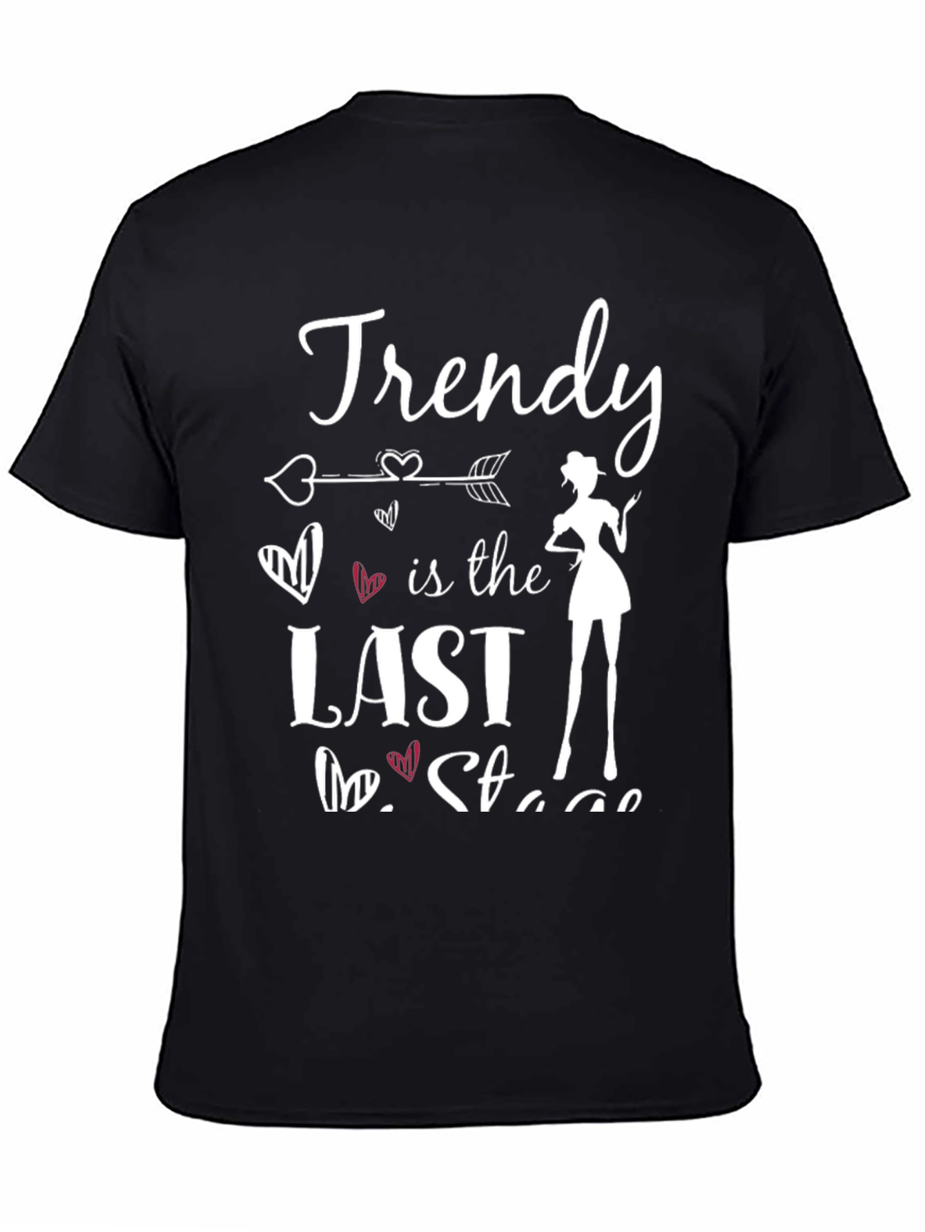 Black Trendy Last Stage T-Shirt - Stylish & Comfy view 4