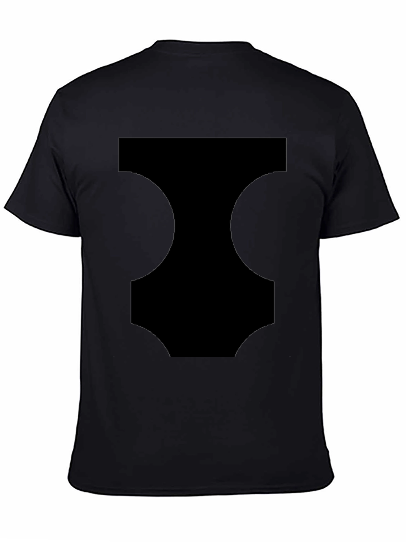Black Modern Black Graphic Tee - Men's Casual Style view 4