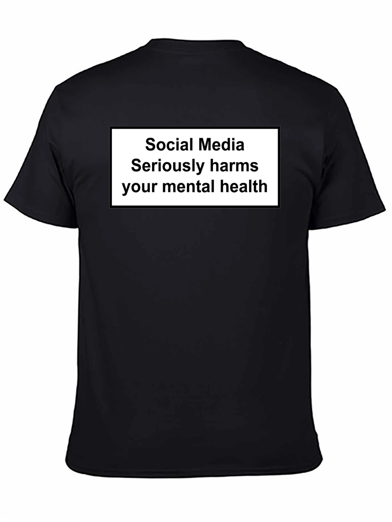 Black Social Media Harms Mental Health T-Shirt view 4