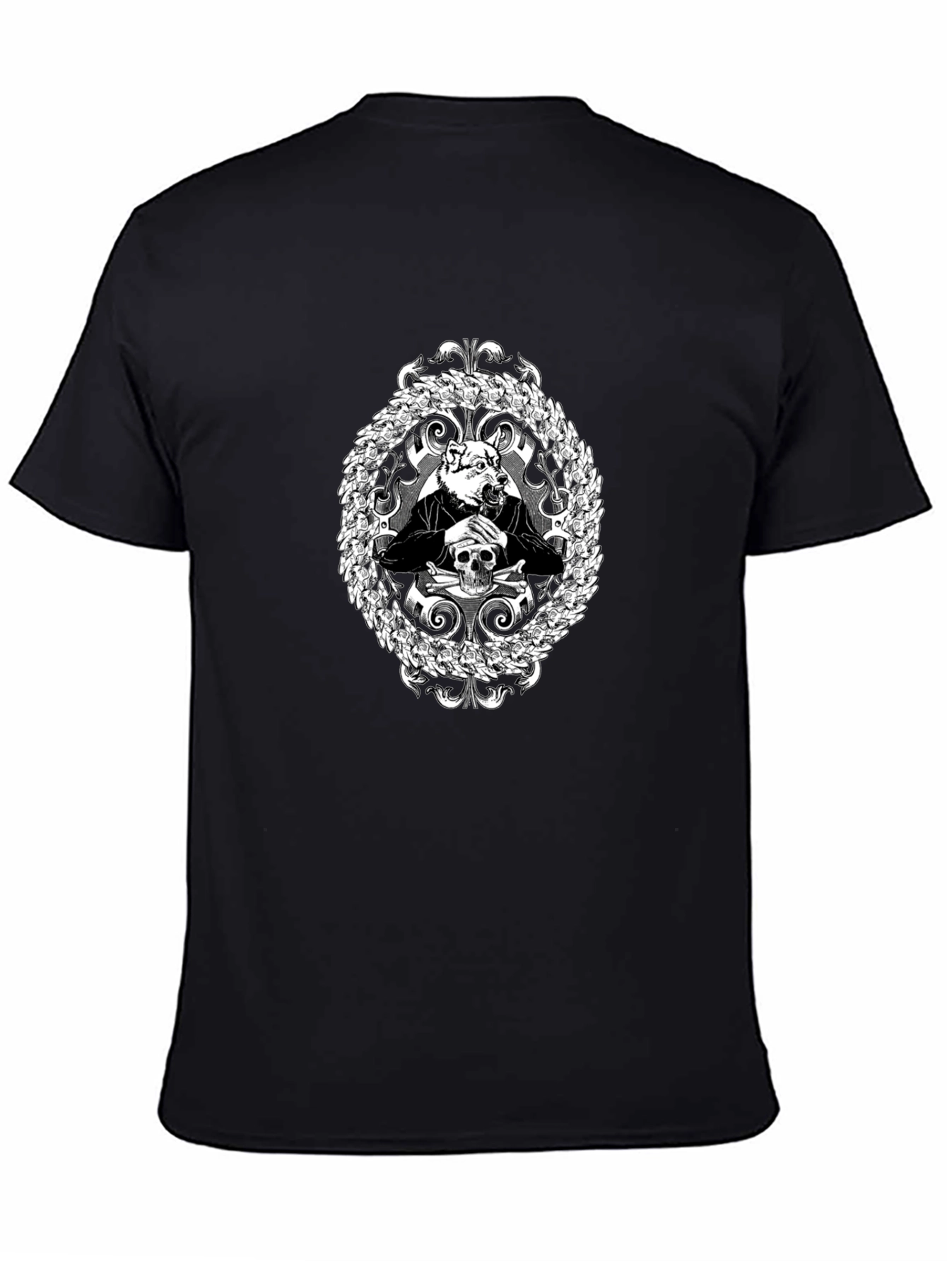 Black Dogfather Graphic Tee - Black Crew Neck view 4