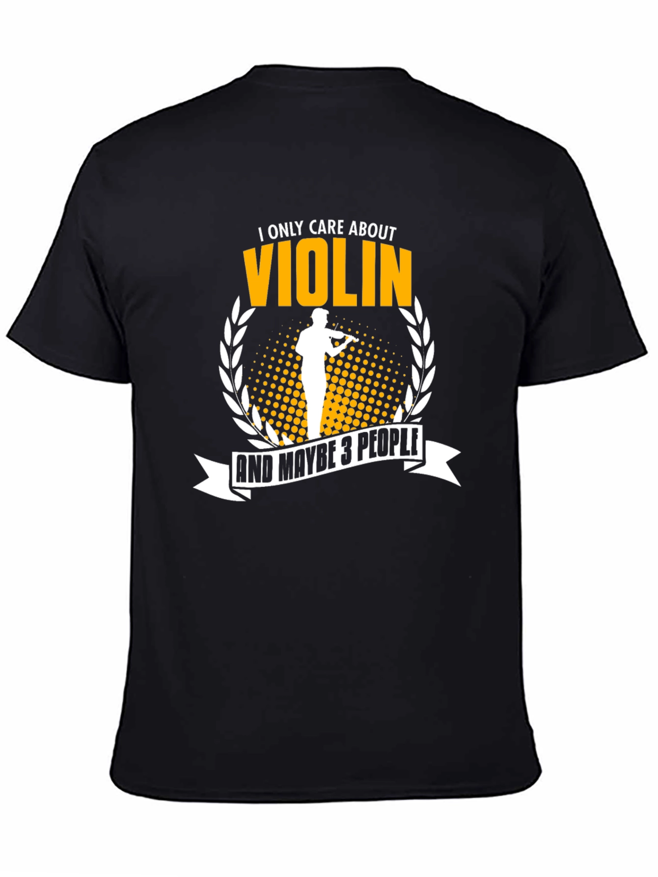 Black Violin Lover Graphic T-Shirt view 4