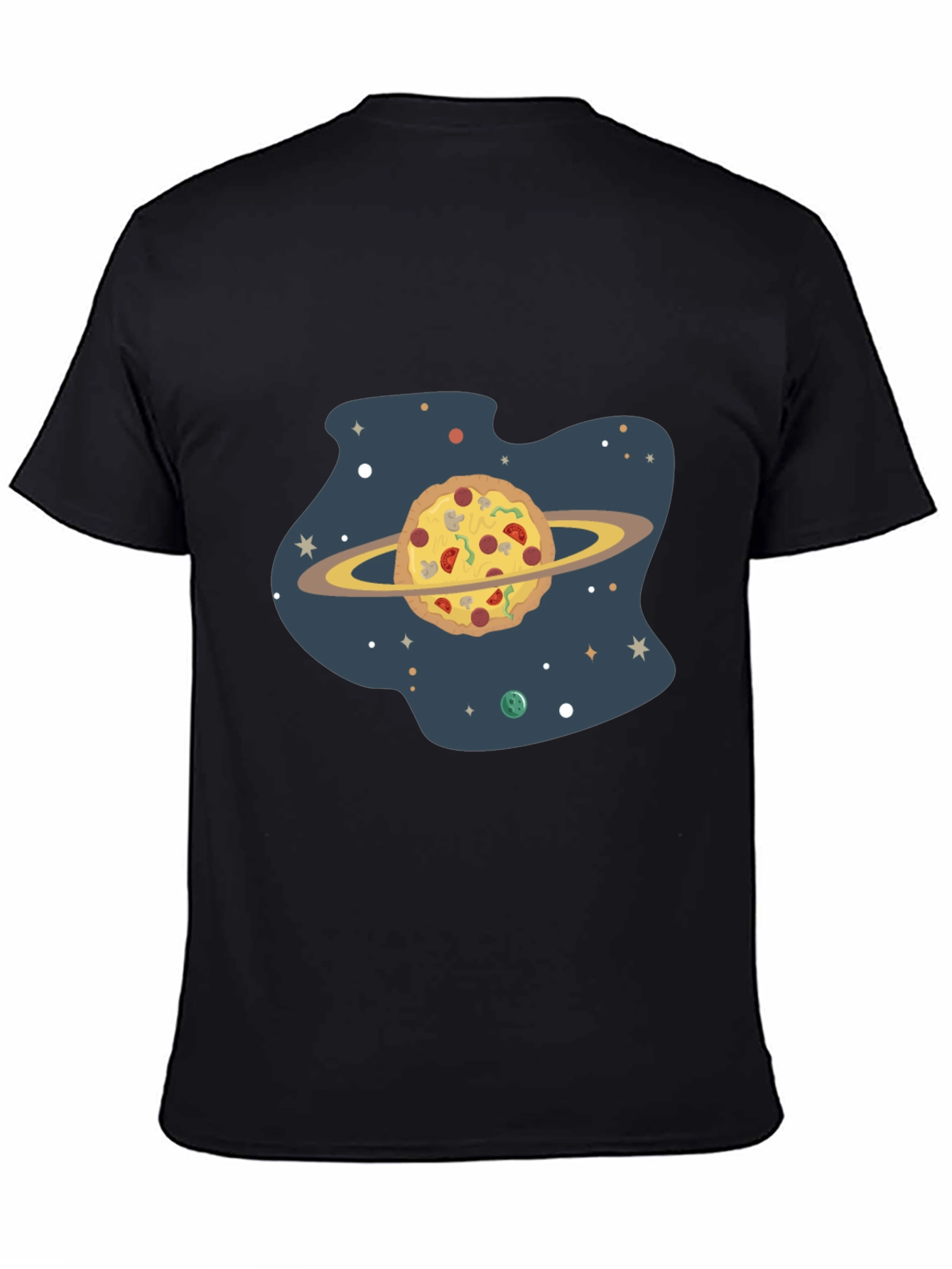 Black Pizza Planet Black Graphic Tee view 4