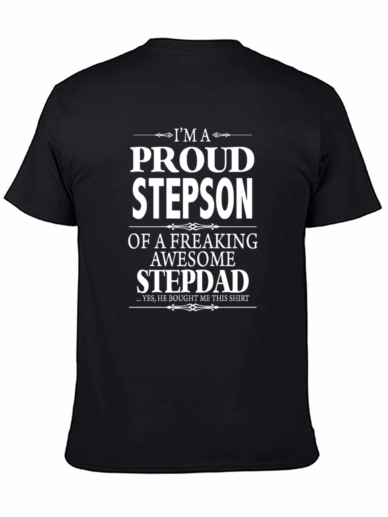 Black Proud Stepson Graphic T-Shirt view 4