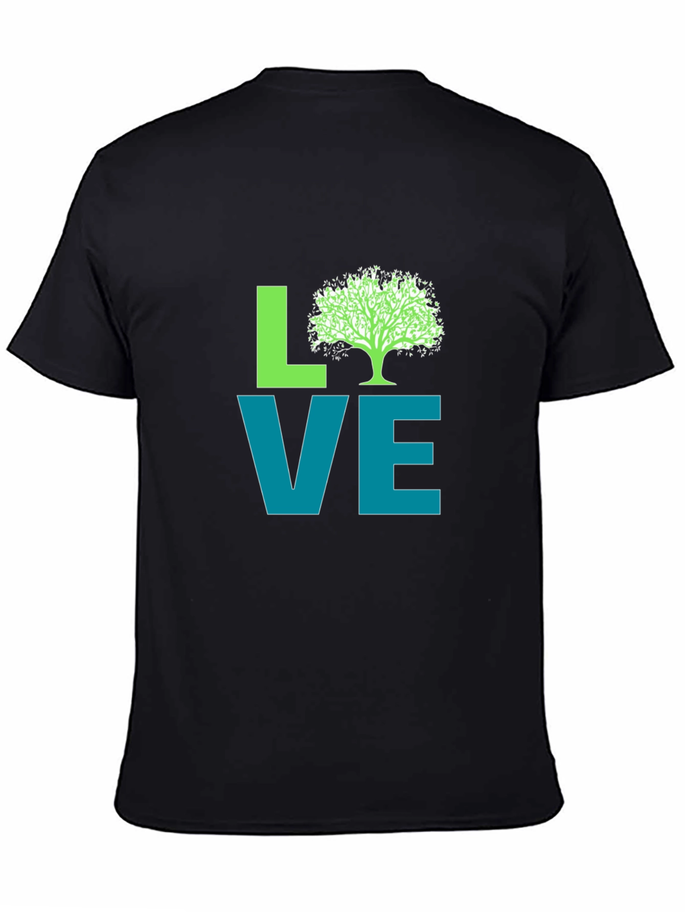 Black Love Nature Graphic Tee - Black view 4