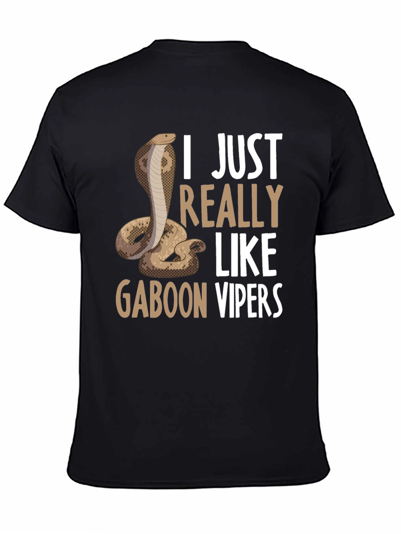 Black Gaboon Viper T-Shirt view 4