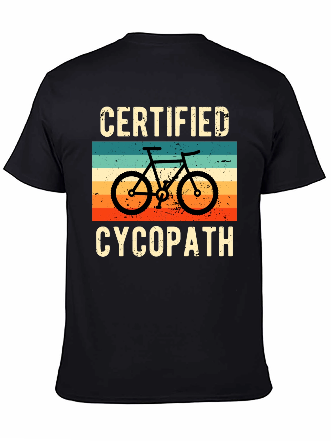 Black Certified Cycopath Graphic T-Shirt view 4
