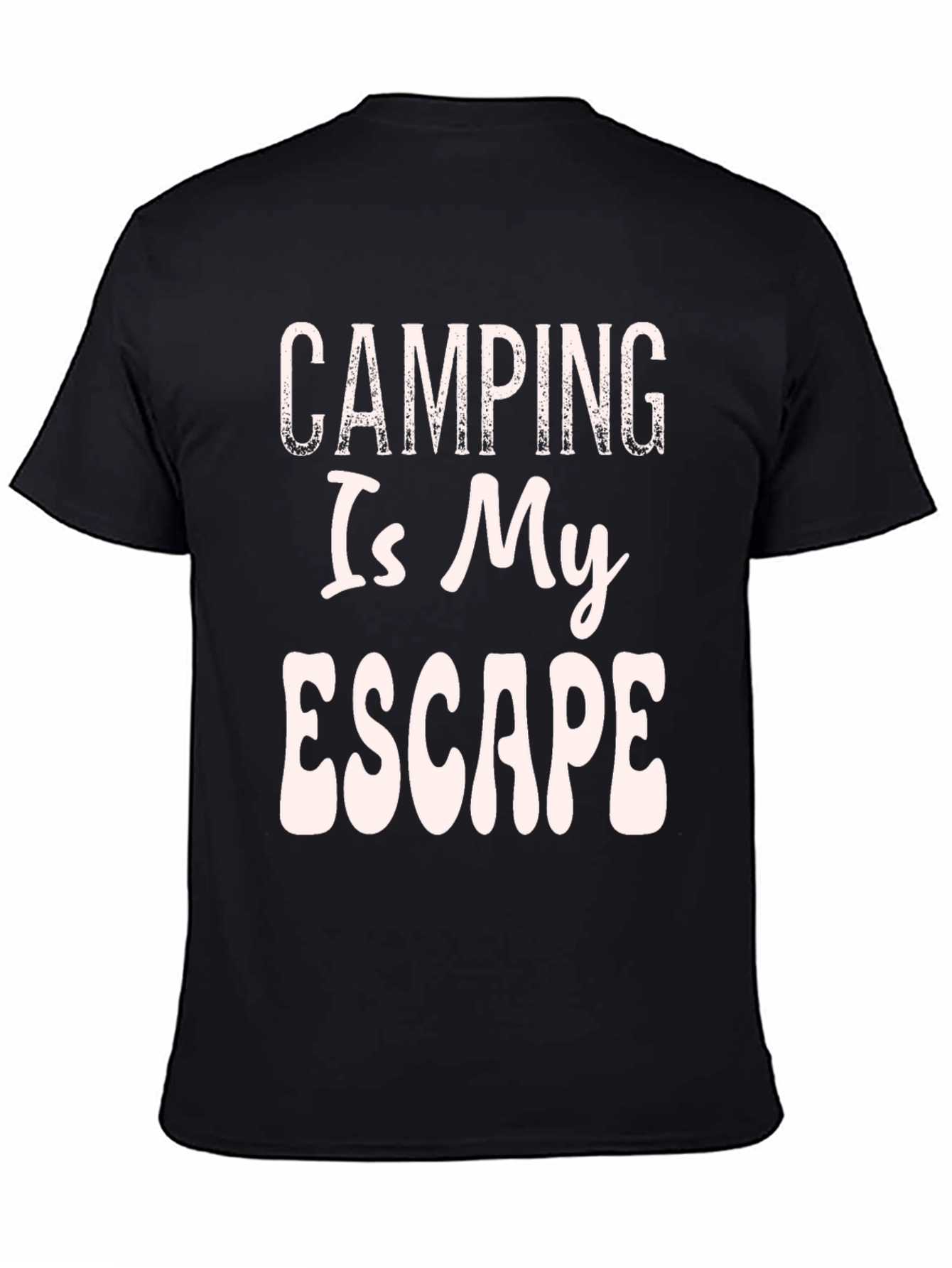 Black Camping Is My Escape Graphic Tee view 4