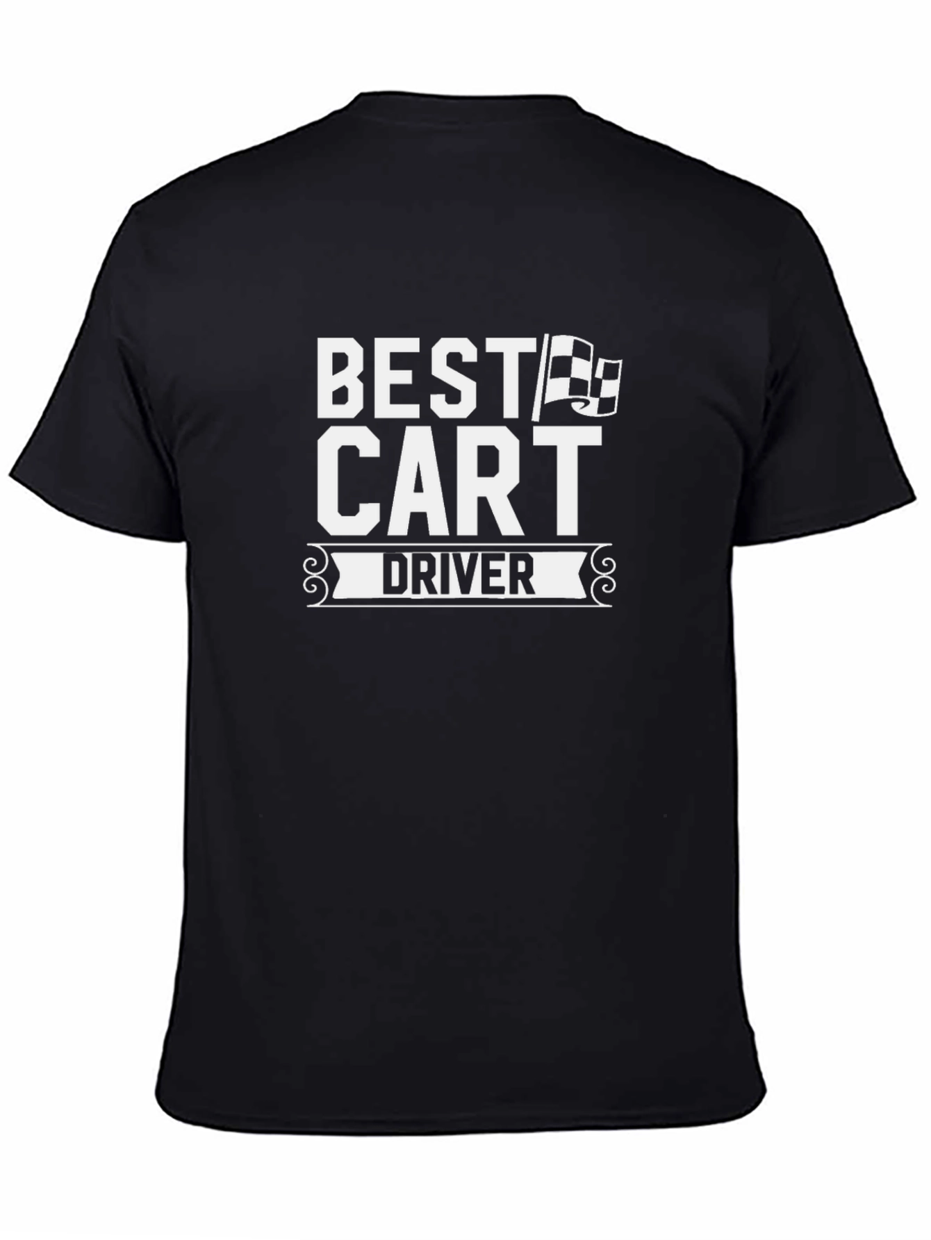 Black Best Cart Driver T-Shirt - Racing Fan Tee view 4