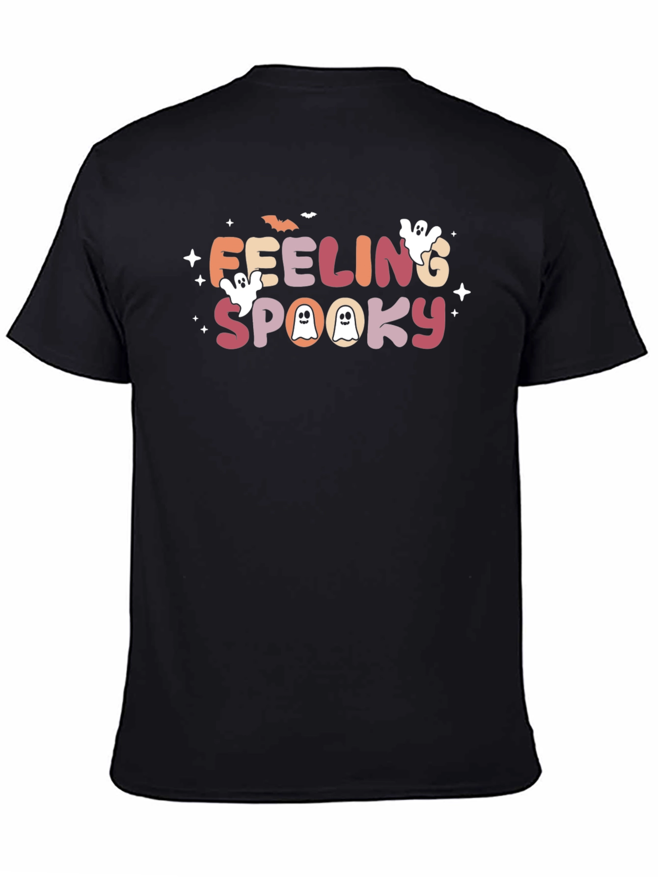 Black Feeling Spooky Graphic T-Shirt view 4