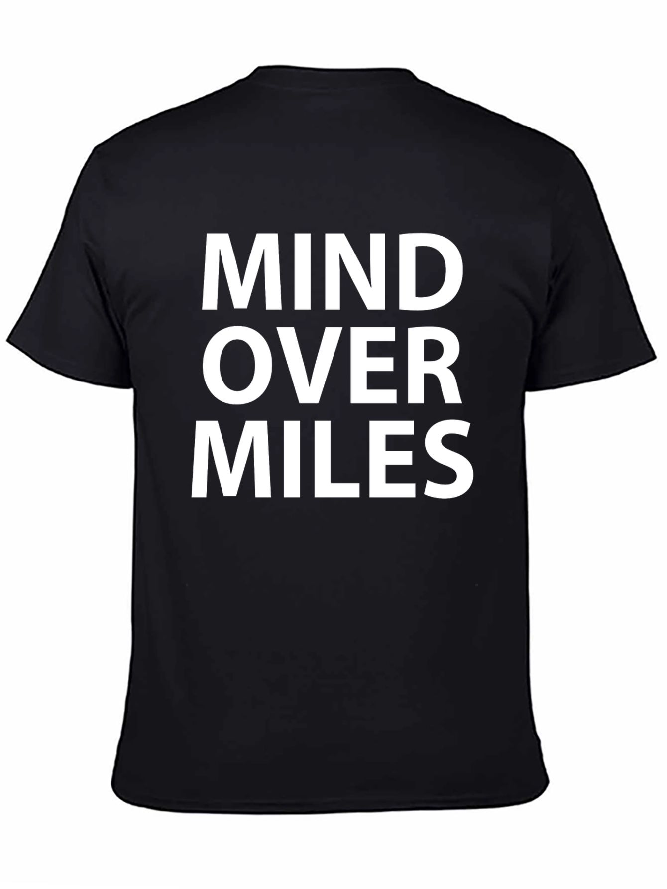 Black Mind Over Miles Graphic Tee - Black view 4