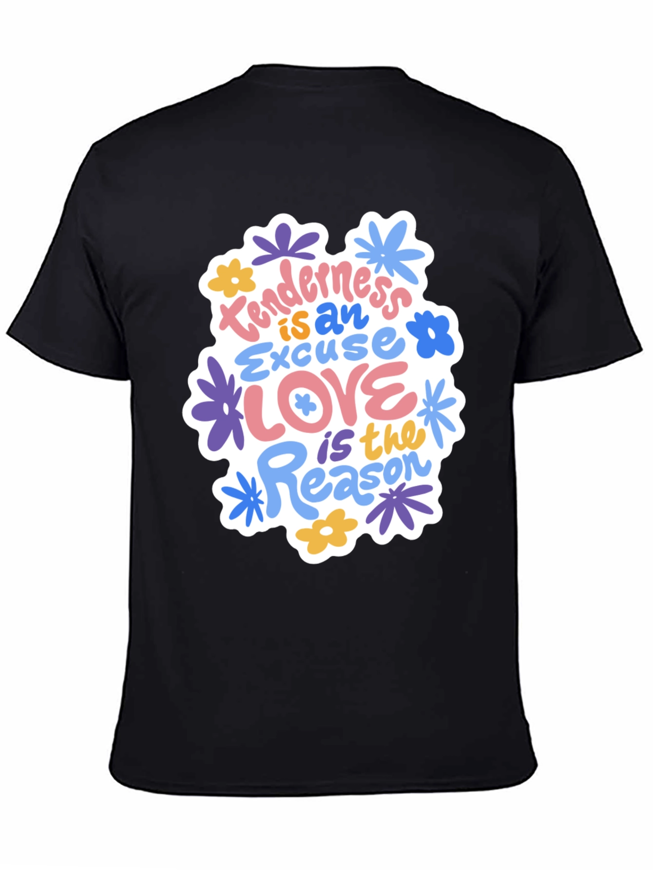 Black Tenderness is an Excuse Love Reason Graphic Tee view 4