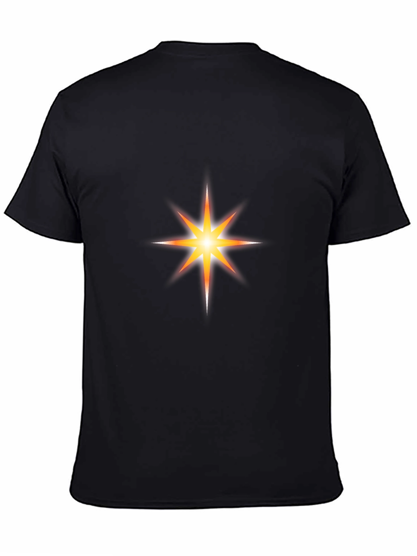 Black Starburst Graphic Black T-Shirt view 4