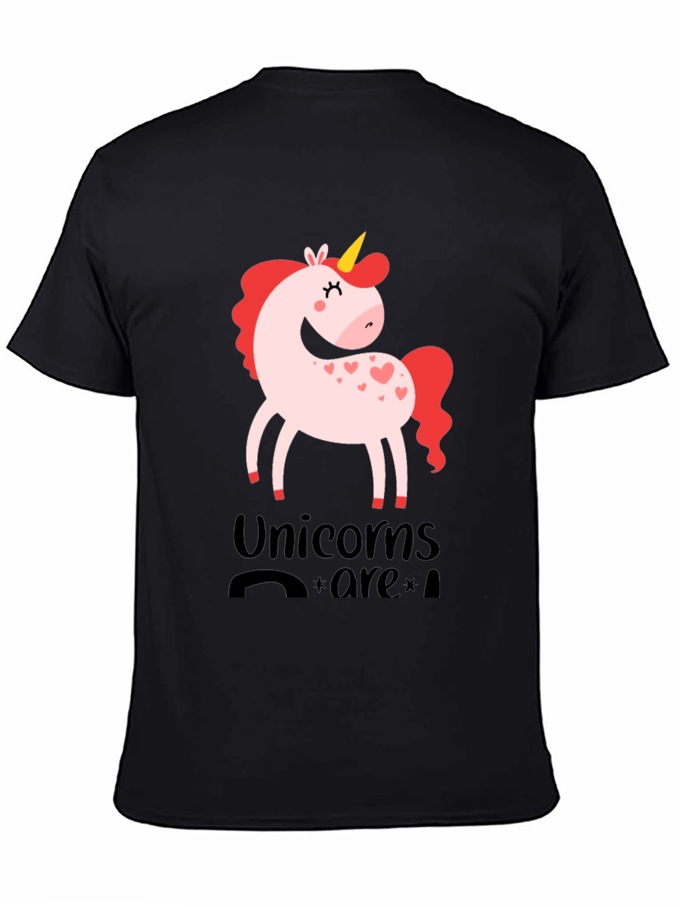 Black Unicorns Are Real Graphic Tee view 4
