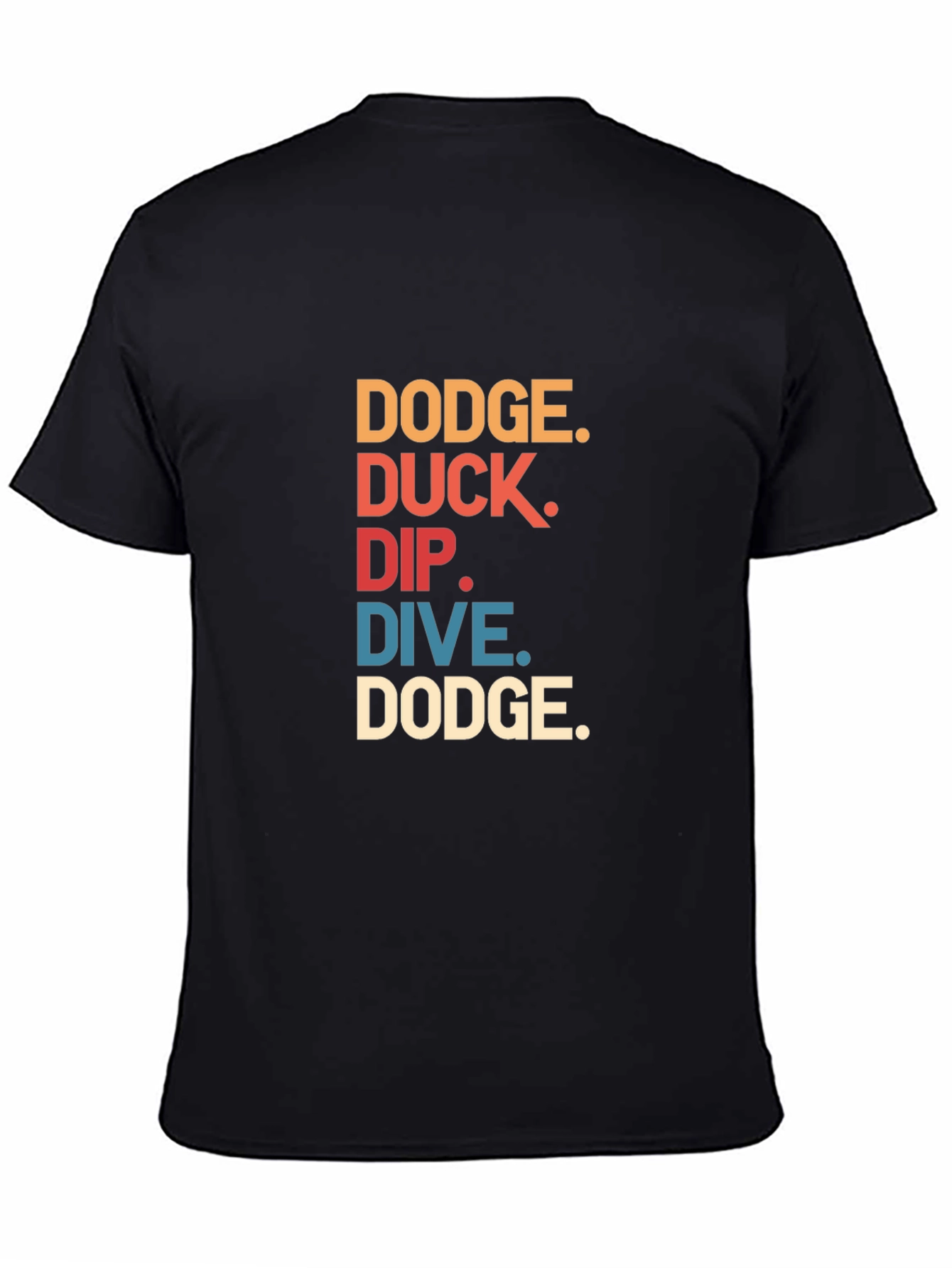 Black Dodge Duck Dip Dive Dodge T-Shirt view 4