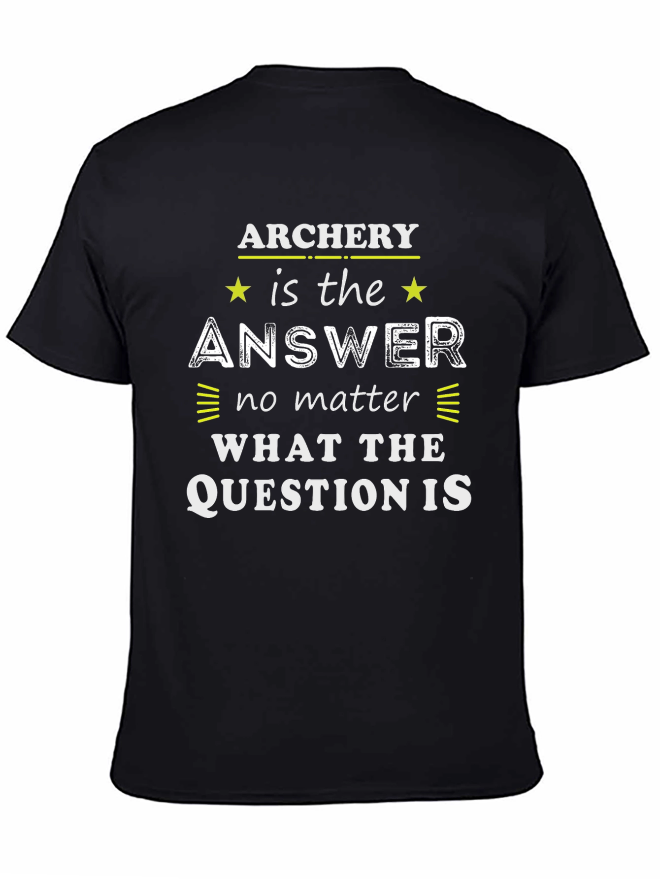 Black Archery is the Answer T-Shirt view 4