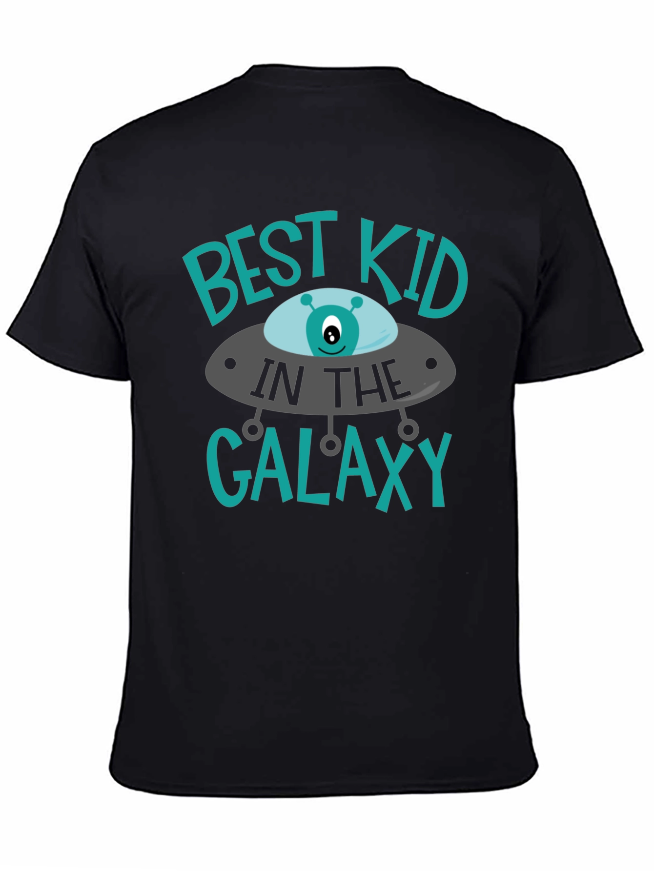 Black Best Kid in the Galaxy T-Shirt view 4